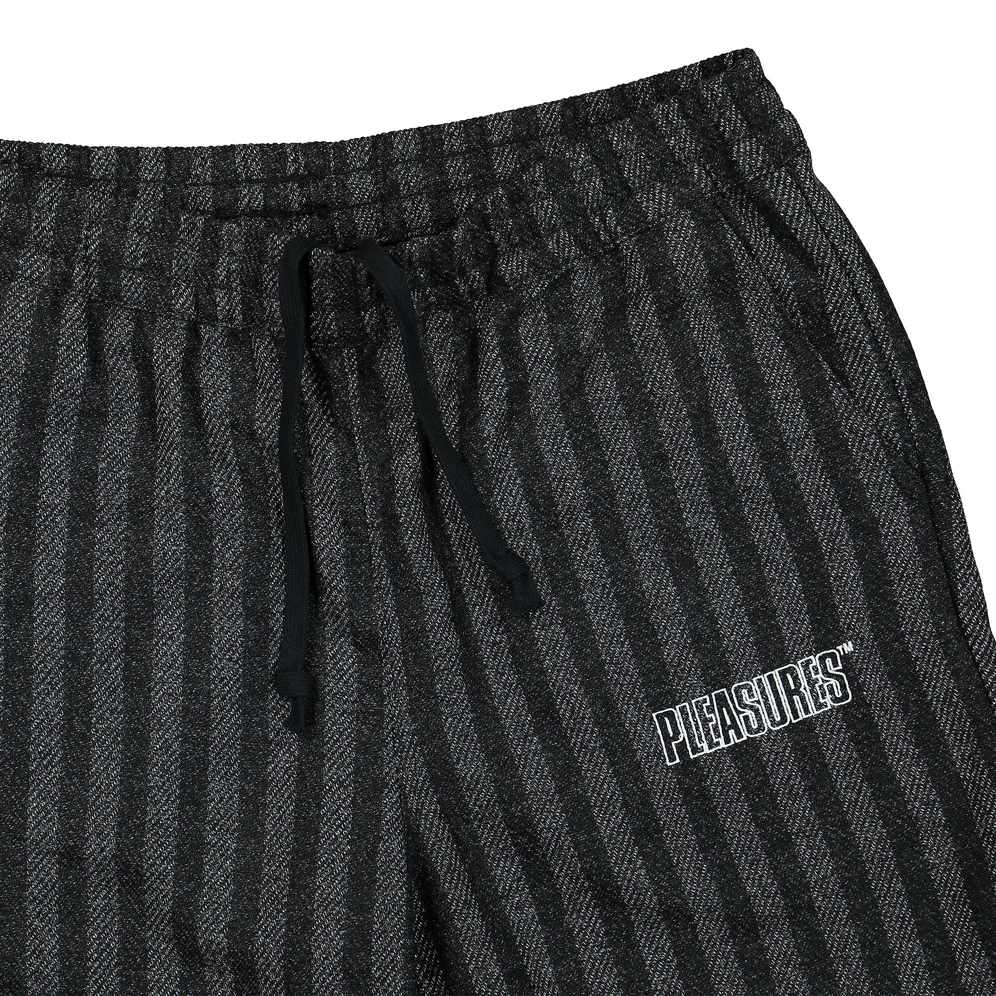 Pleasures Control Striped Easy Pant Black Sweat & Track Pants Detailfoto | Overkill