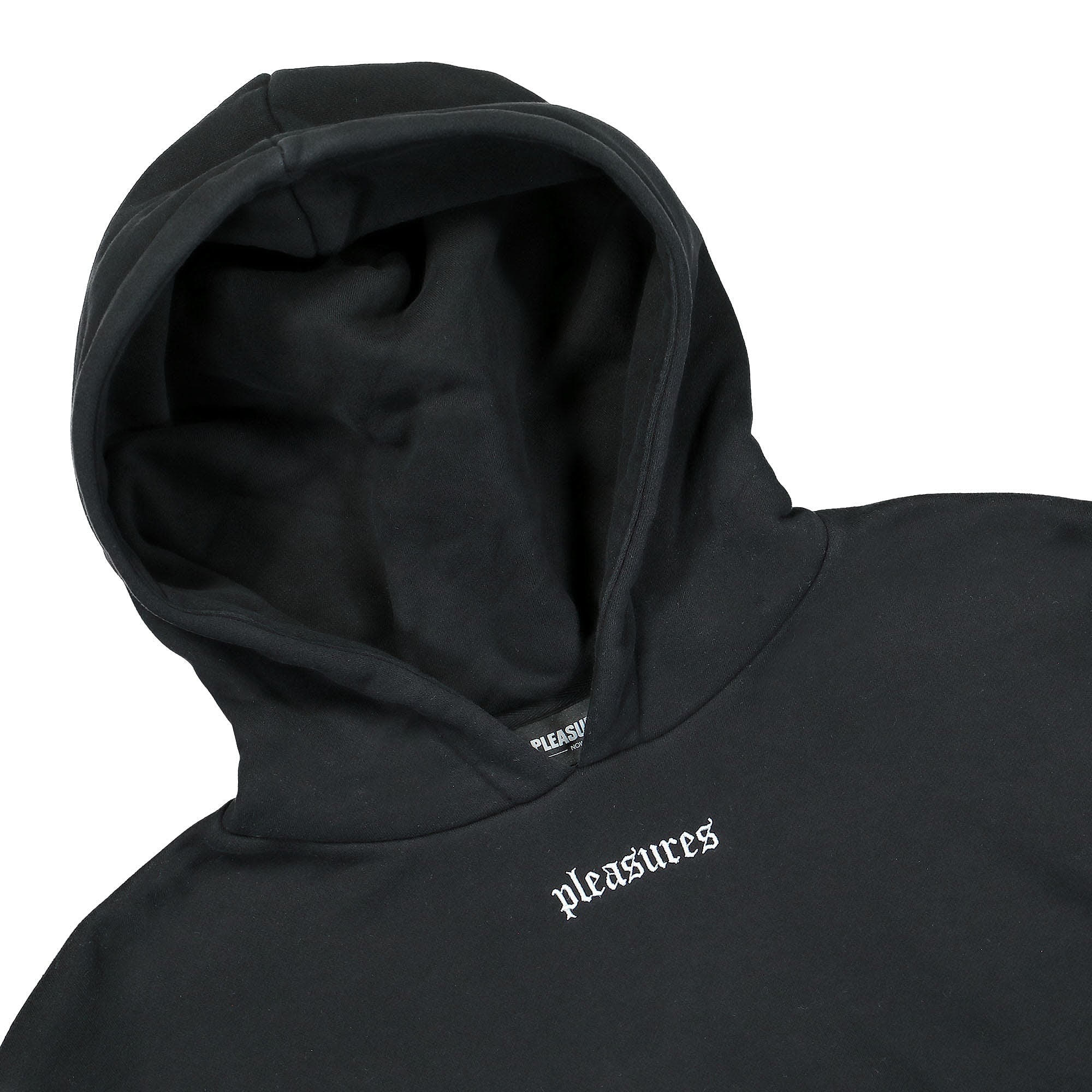Pleasures Crawler Hoodie Black Hoodies Material | Overkill