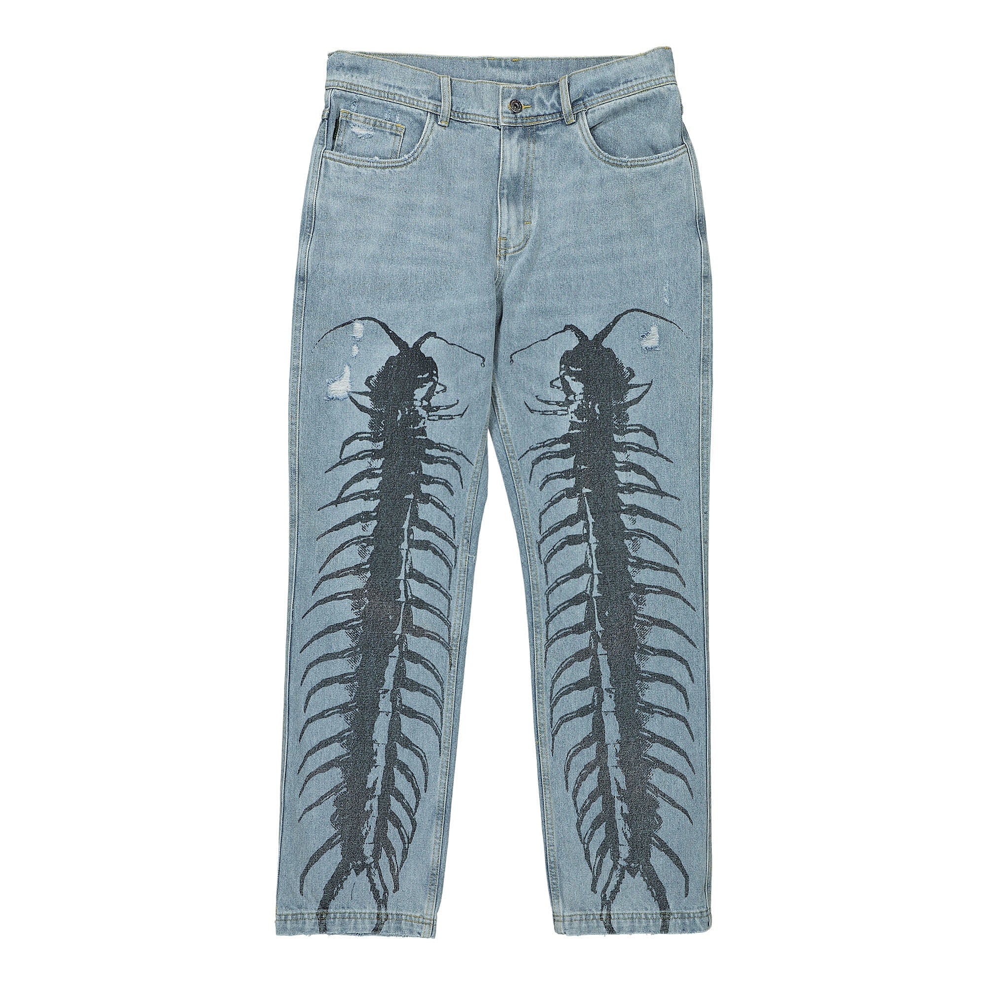 Pleasures Crawler Denim Pant Blue Jeans P22SP010 | Overkill