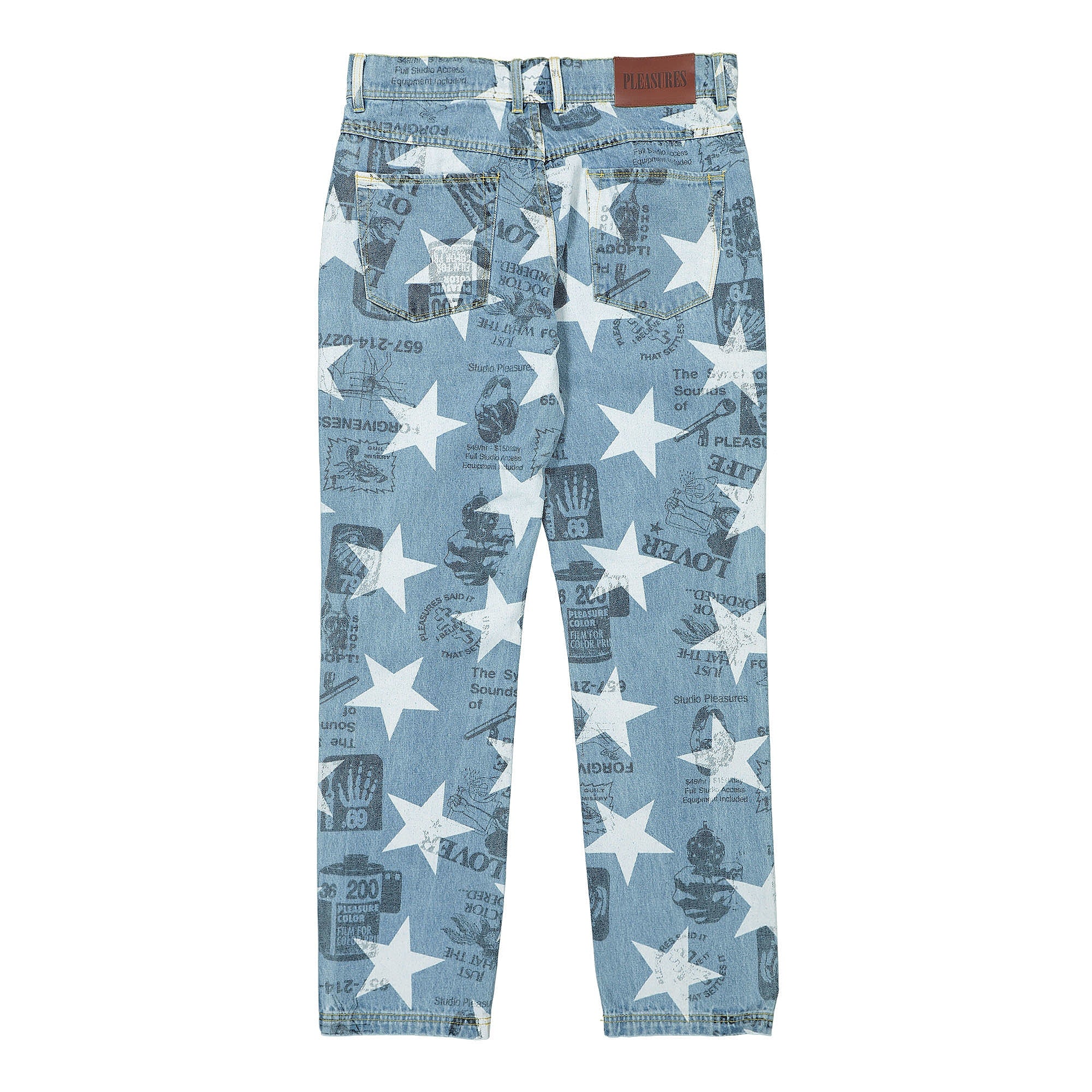Pleasures Poppy Denim Pant Blue Jeans Material | Overkill