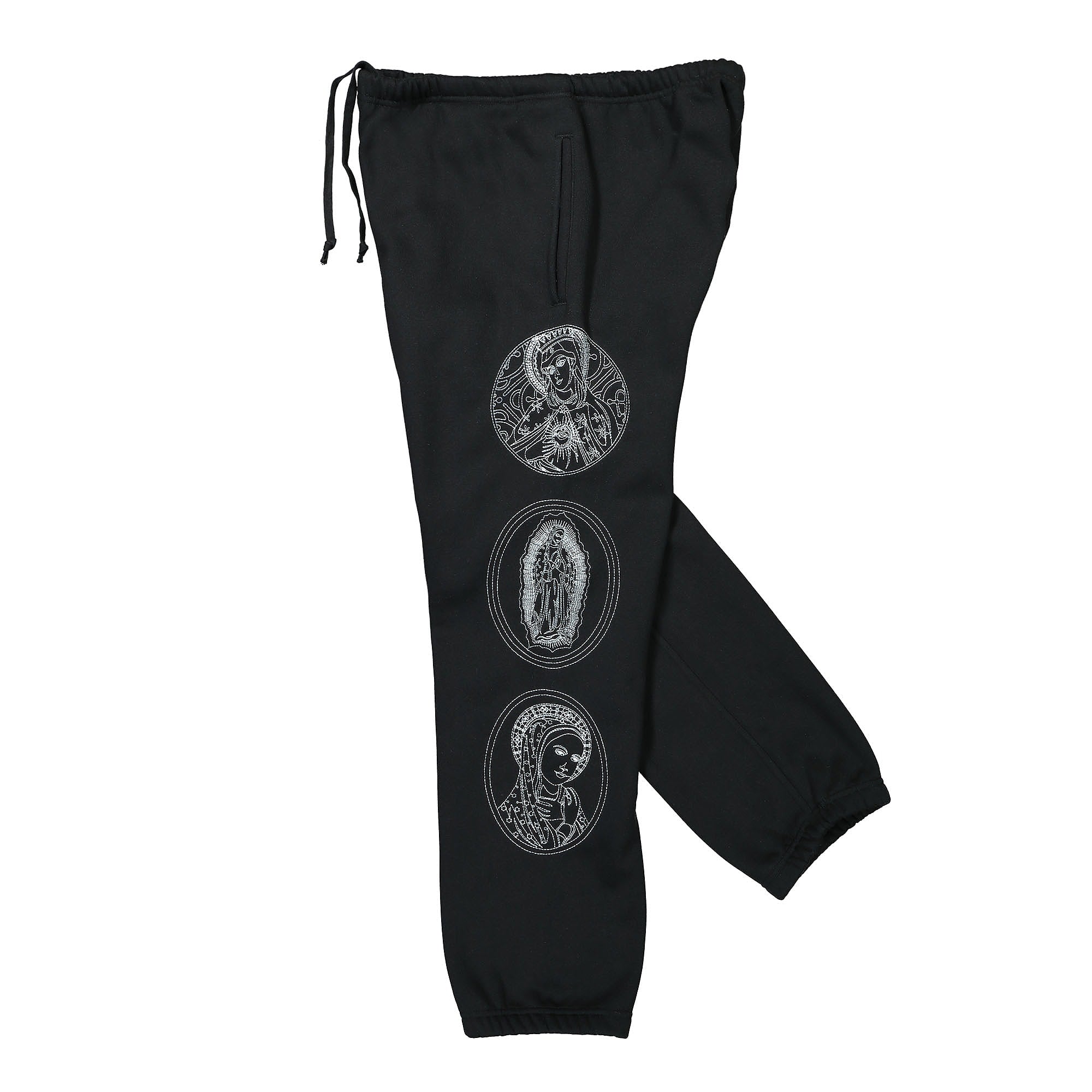 Pleasures Virgin Sweatpants Black Sweat & Track Pants Close-up | Overkill