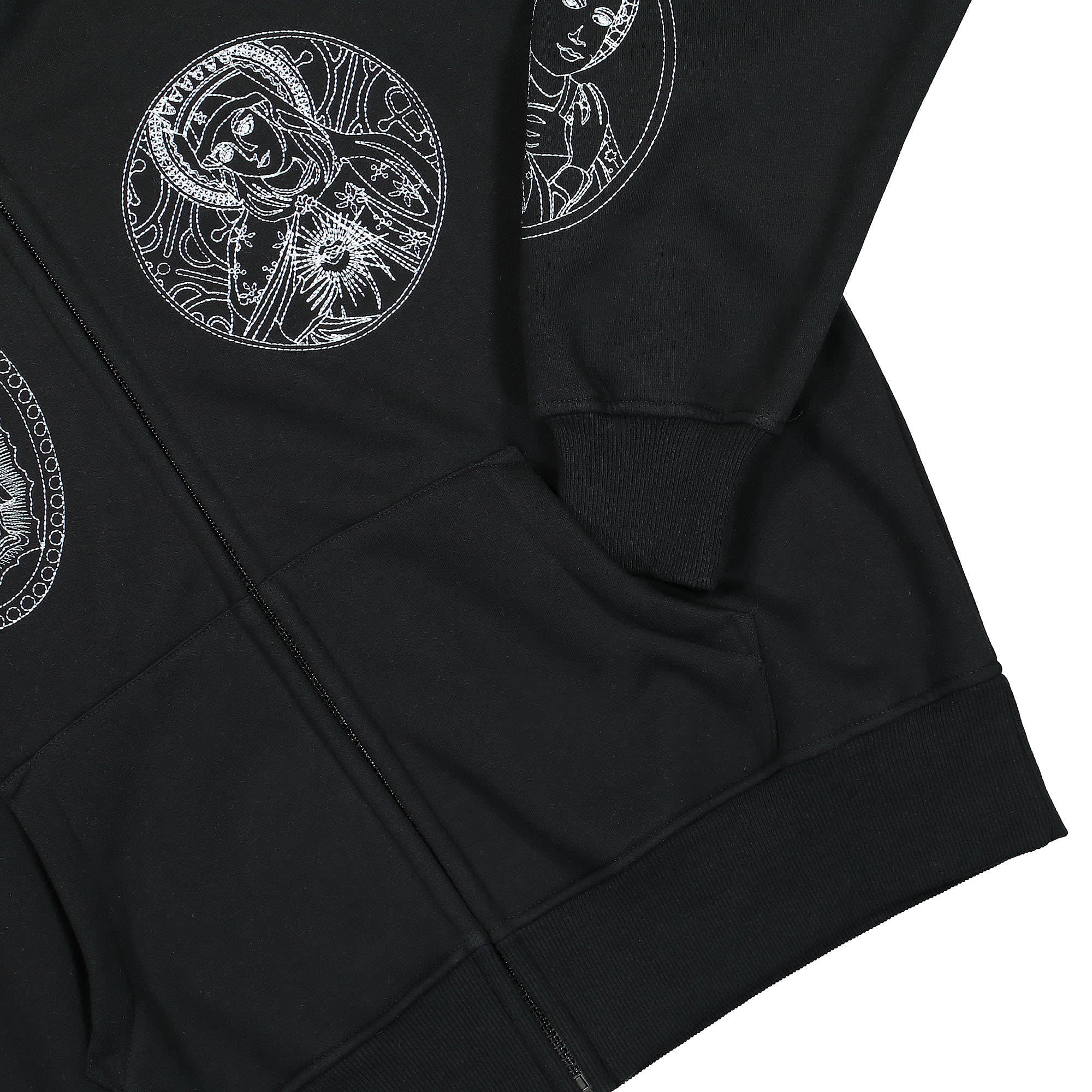 Pleasures Virgin Zip Hoodie Black Hoodies Detailfoto | Overkill