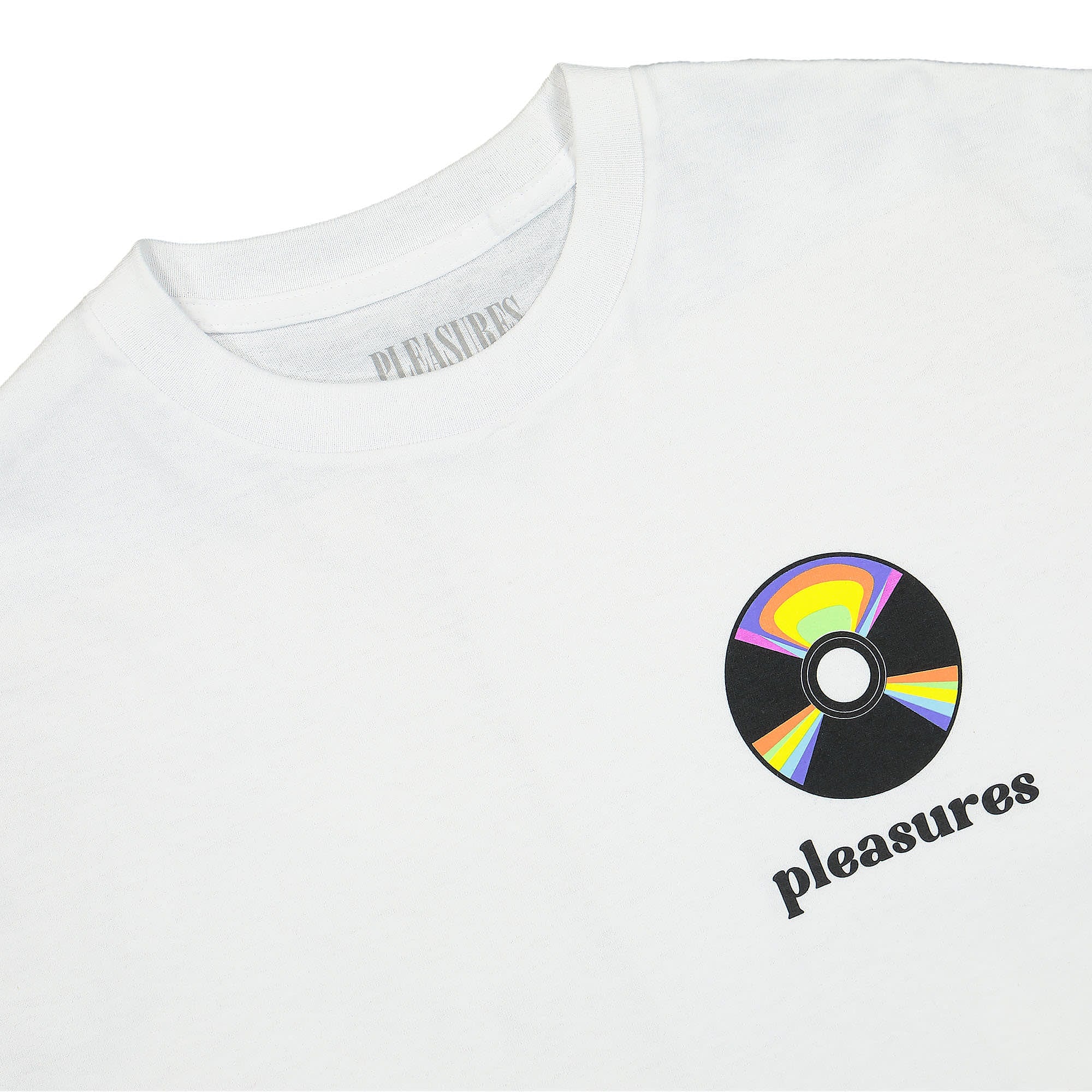 Pleasures Spin T-Shirt White T-Shirts Material | Overkill