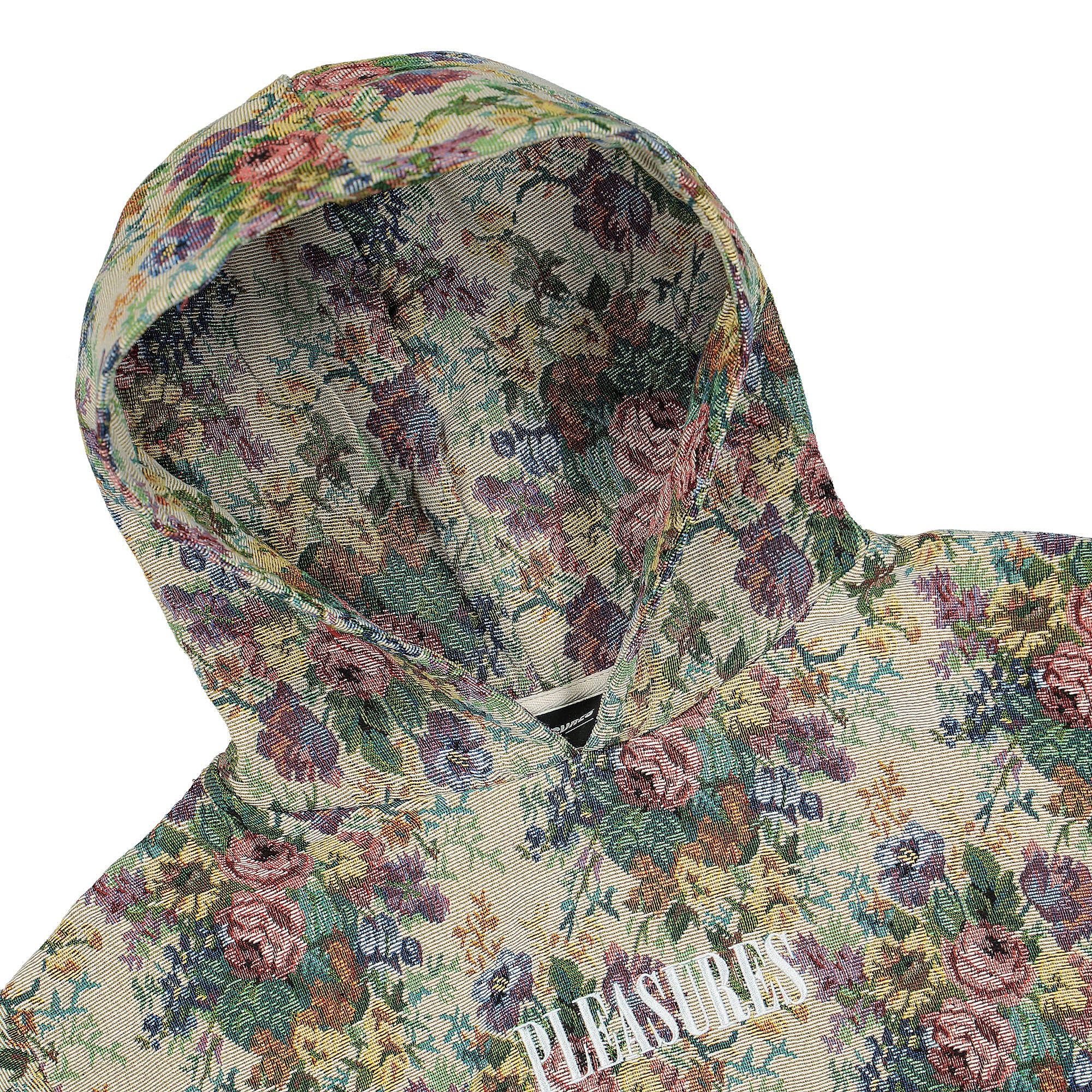 Pleasures Destiny Woven Hoodie Natural Hoodies Close-up | Overkill