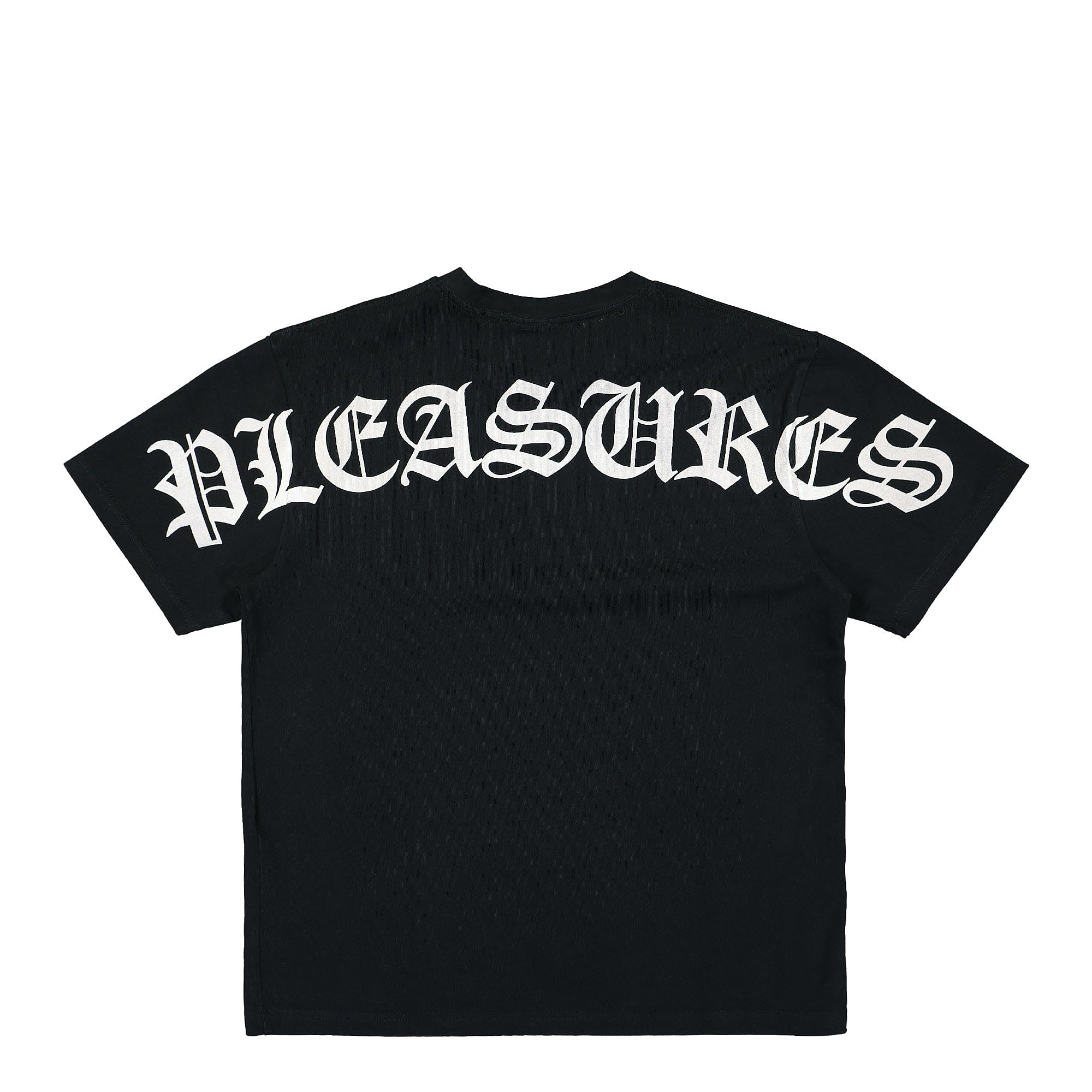 Pleasures Neural Heavyweight T-Shirt Black T-Shirts Close-up | Overkill