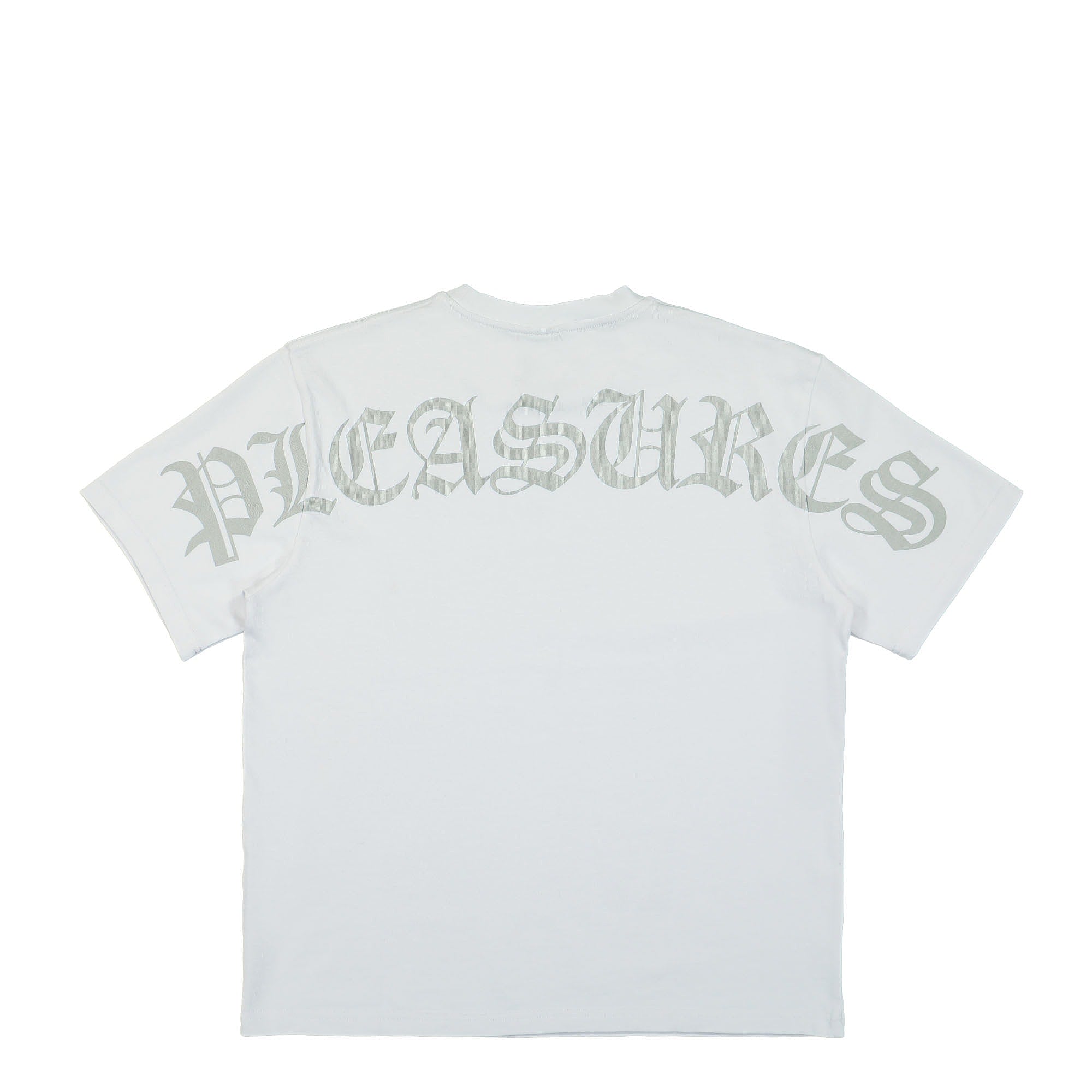 Pleasures Neural Heavyweight T-Shirt White T-Shirts Close-up | Overkill