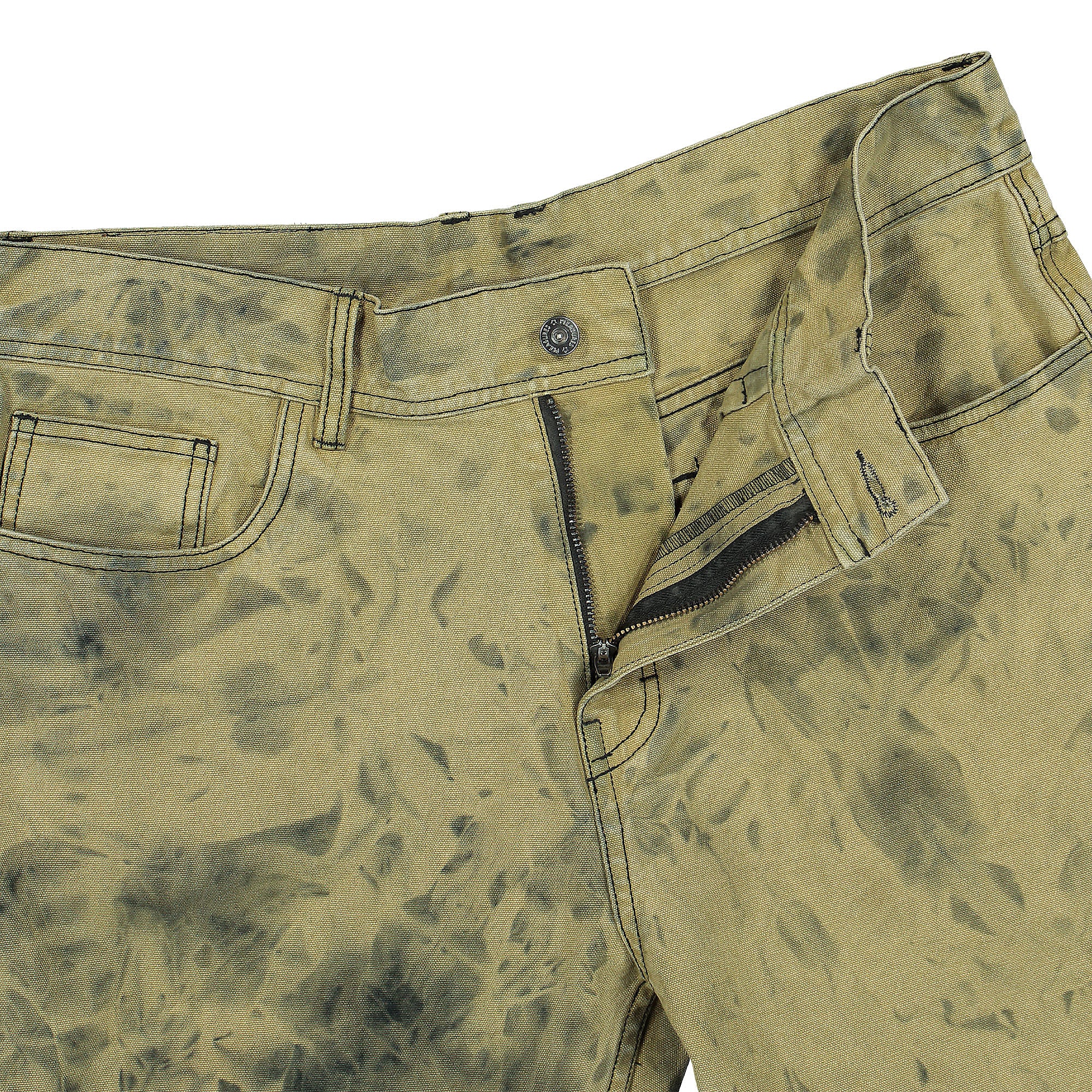 Pleasures Locust Twill Pant Yellow Jeans Detailfoto | Overkill