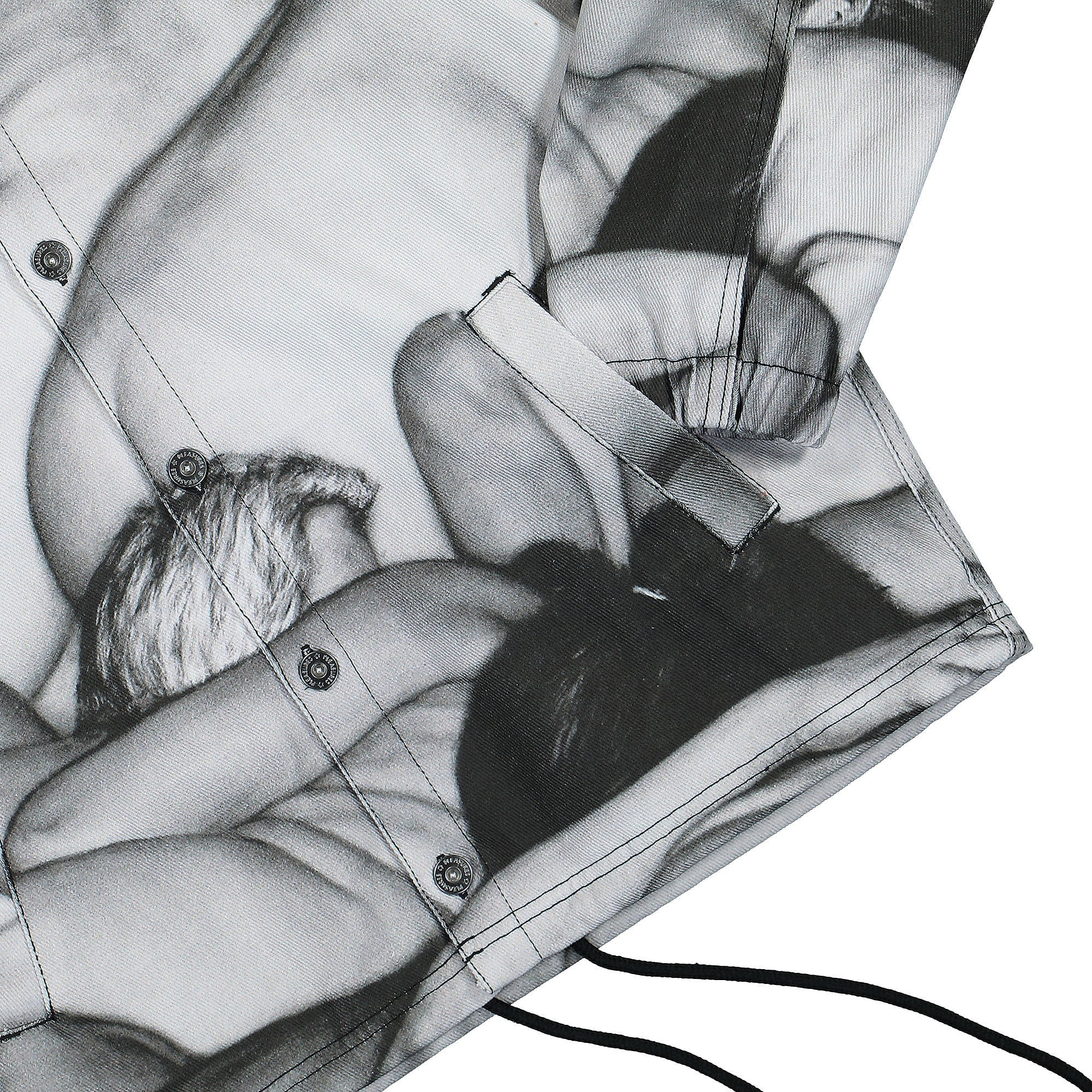 Pleasures Orgy Denim Coaches Jacket Grey Jackets Detailfoto | Overkill