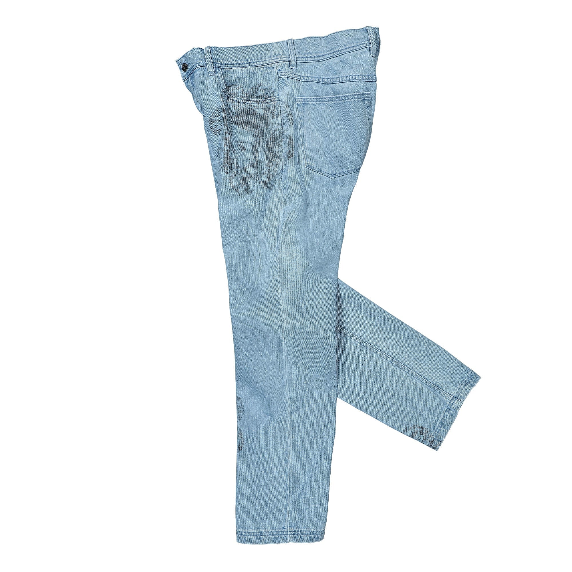 Pleasures Special Printed Denim Pant Washed Jeans Close-up | Overkill
