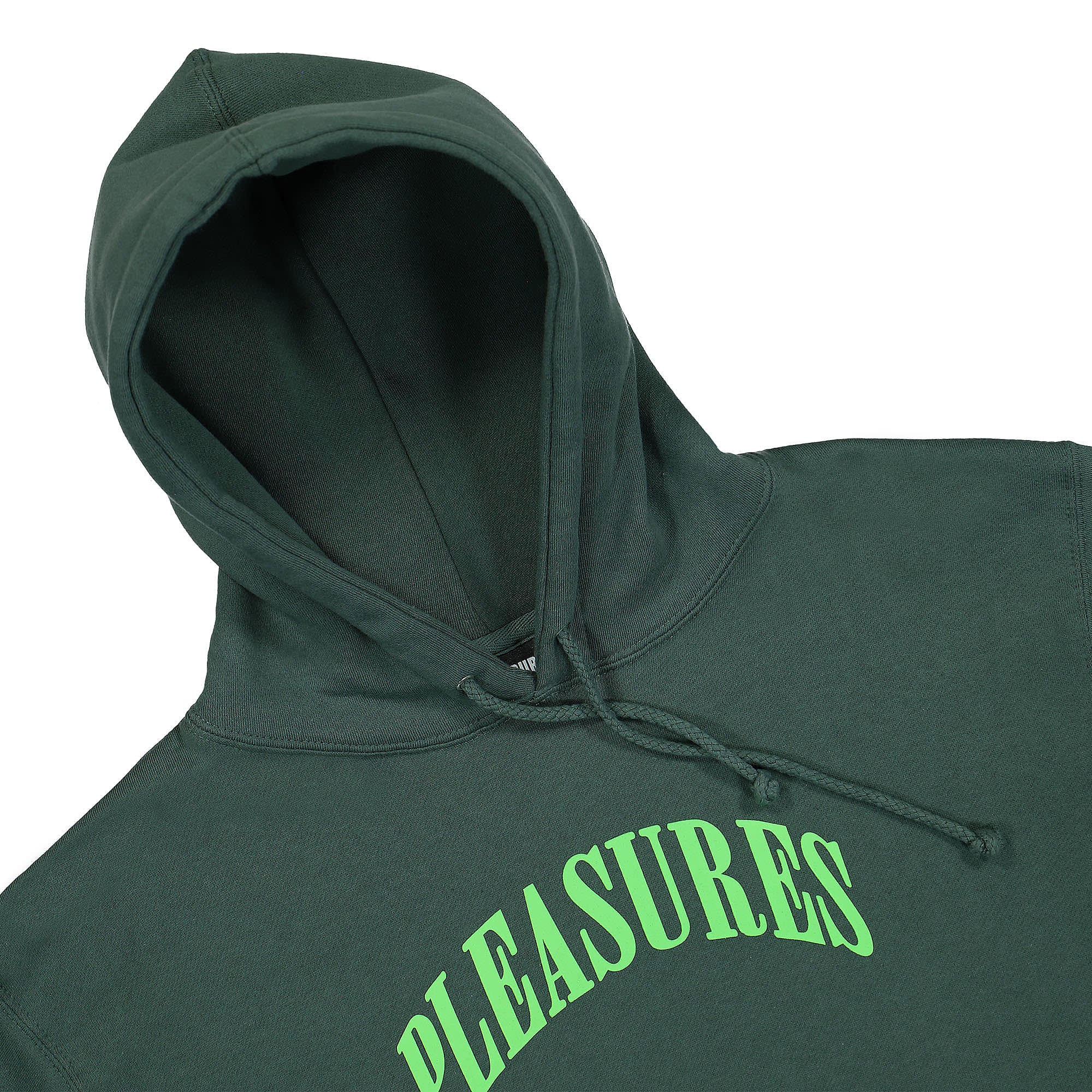 Pleasures Surprise Hoodie Green Hoodies Close-up | Overkill