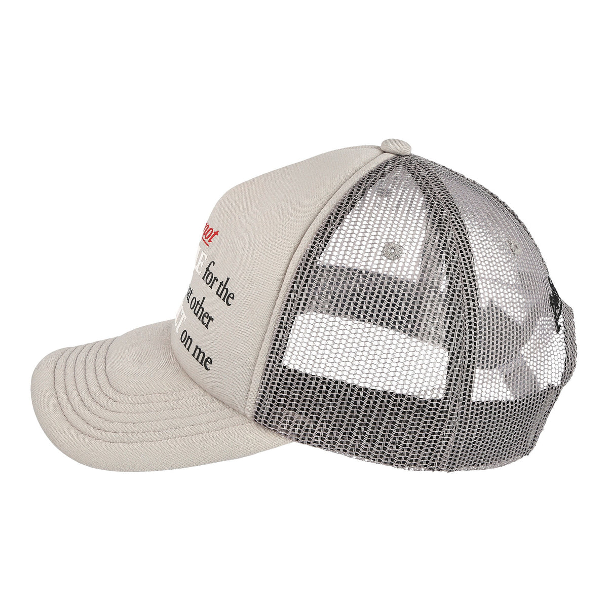 Pleasures Responsible Trucker Hat Silver Caps Material | Overkill