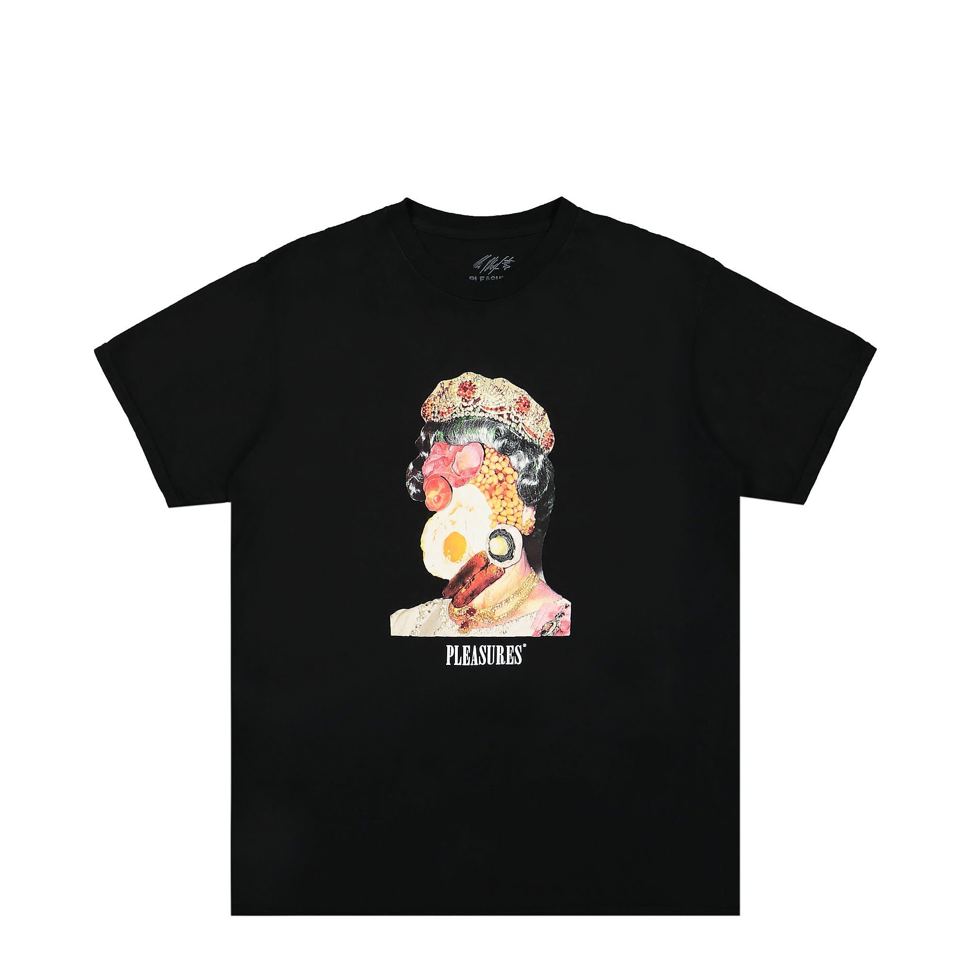 Pleasures English Breakfast T-Shirt Black T-Shirts P22W008 | Overkill