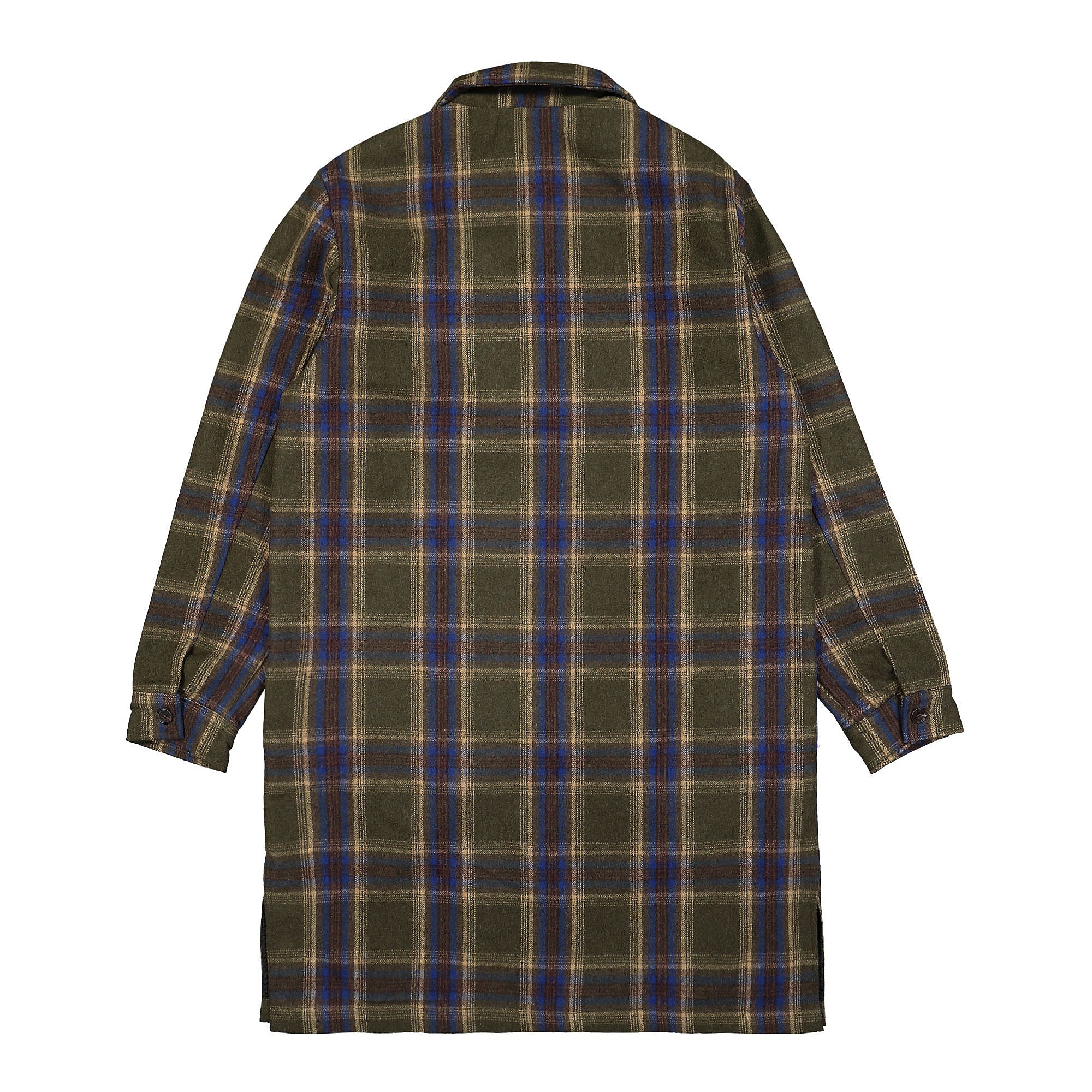 Pleasures Soul Plaid Trench Green Coats Material | Overkill