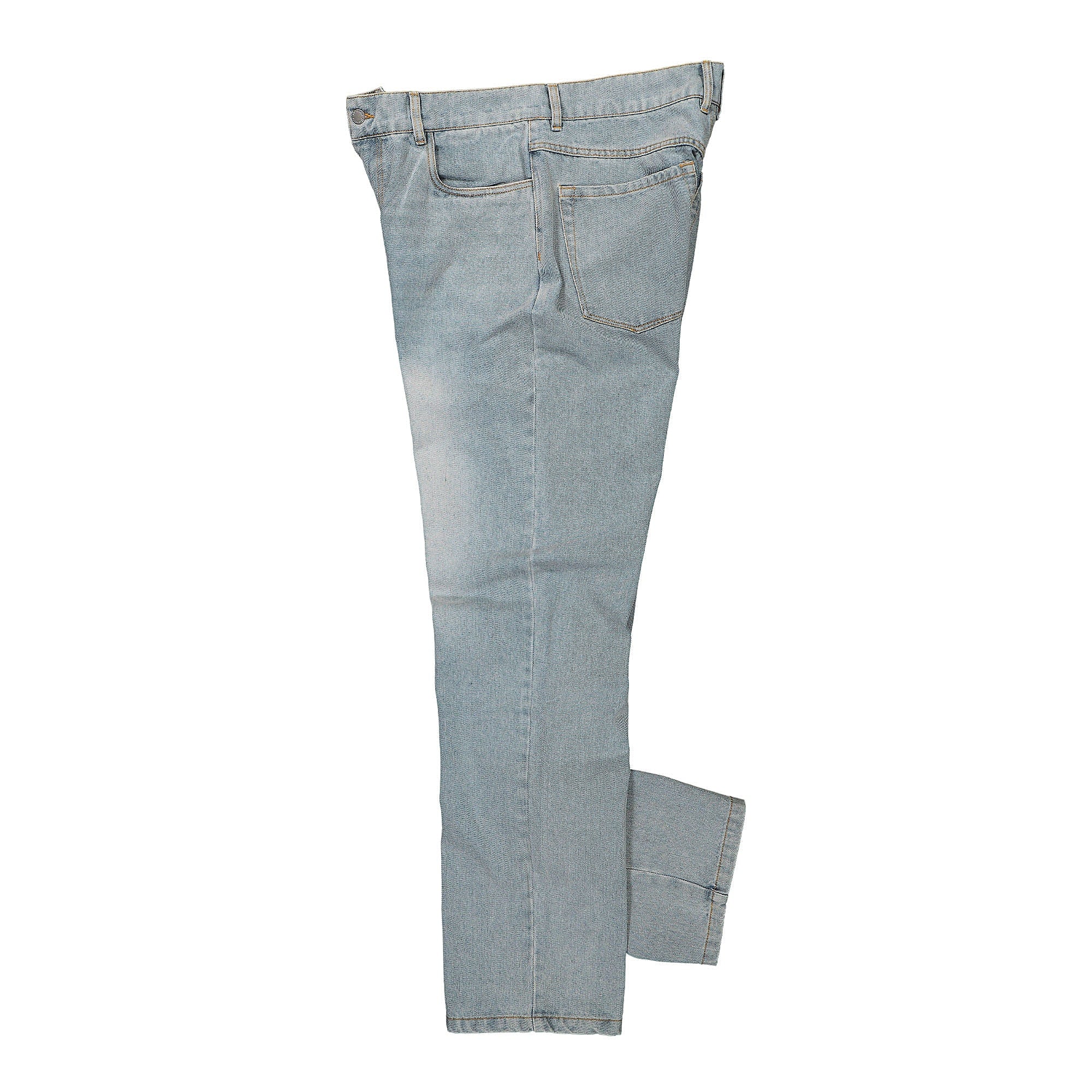 Pleasures Reflux 5 Pocket Denim Blue Jeans Close-up | Overkill