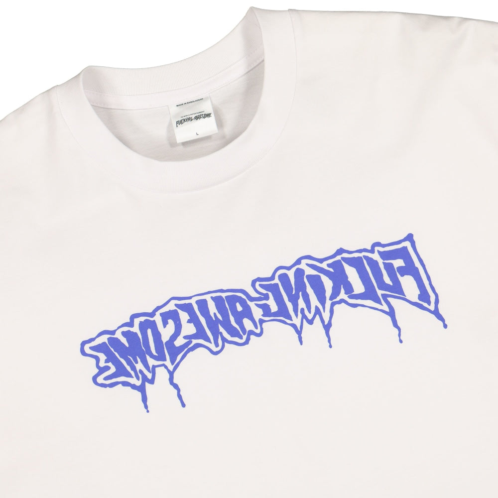 Fucking Awesome drip stamp tee White T-Shirts Close-up | Overkill