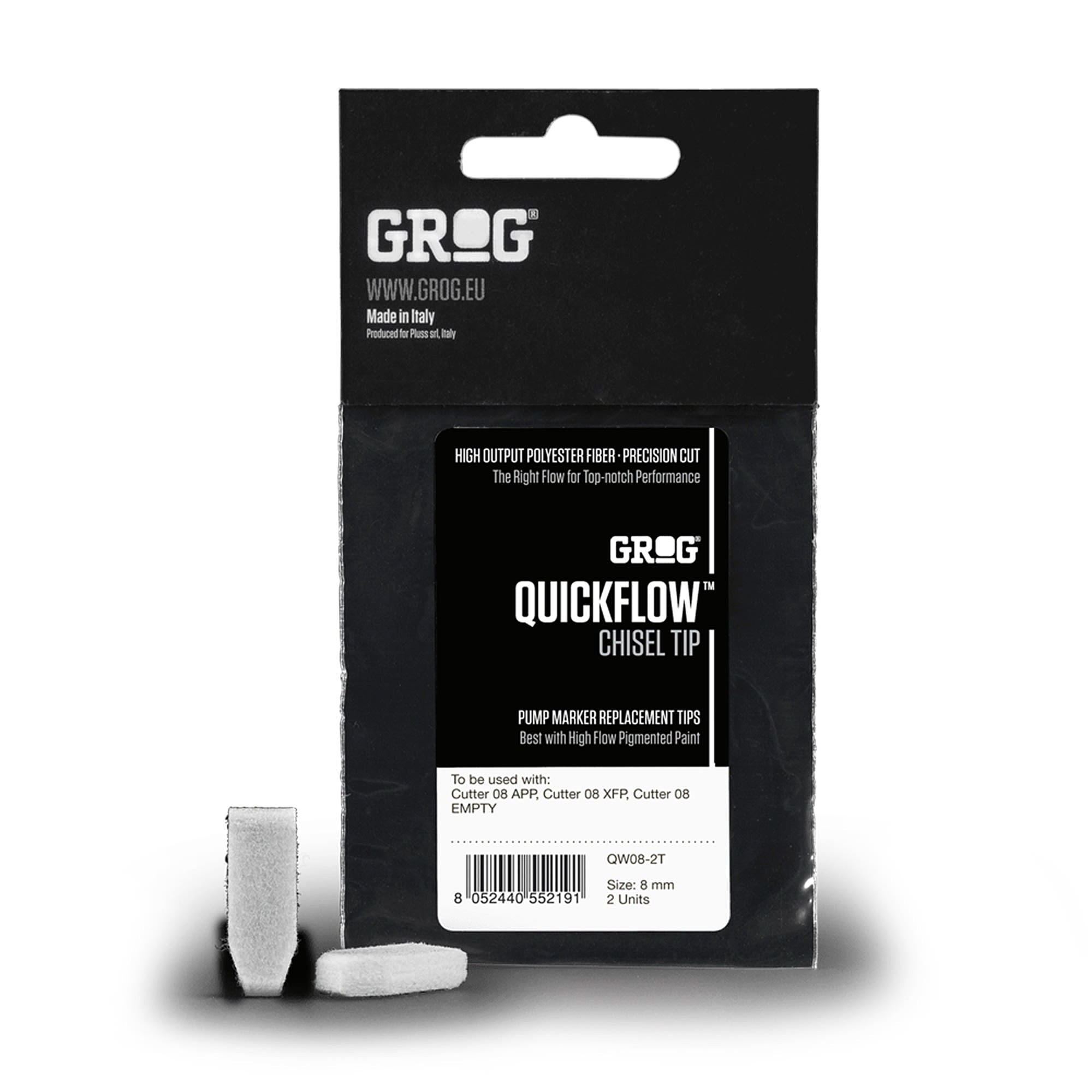 Grog Quickflow Chisel Tip 08 mm - 2 pcs 0 Marker Tips Material | Overkill