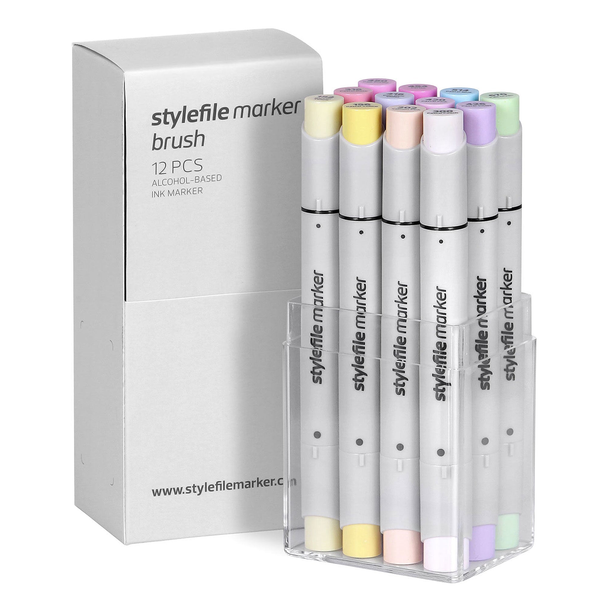 Stylefile marker brush 12er pastel set Marker SFSBR12PA | Overkill