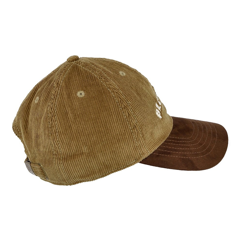 Pleasures Old E Corduroy Polo Cap Brown Caps Close-up | Overkill