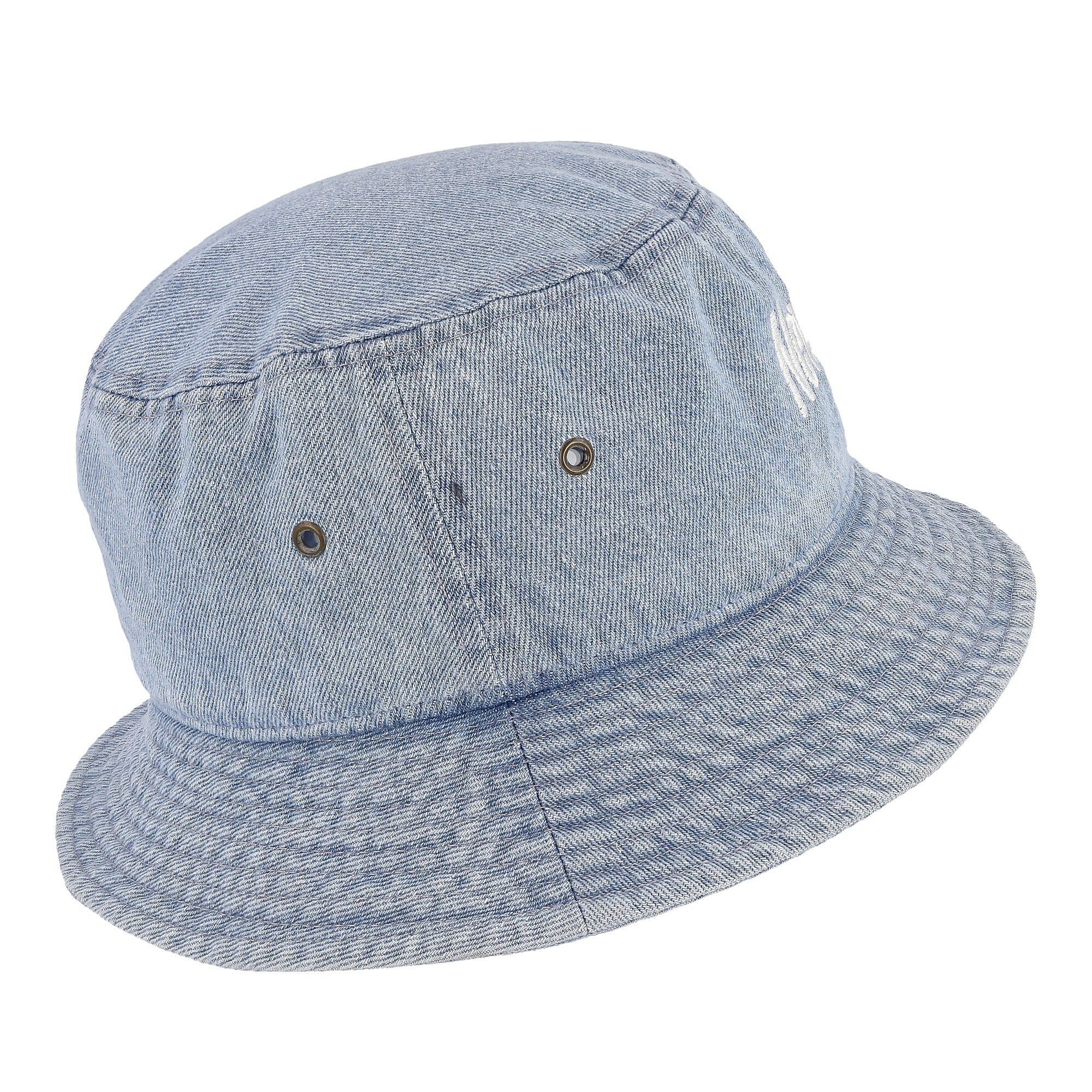 Pleasures Republic Bucket Hat Denim Blue Bucket Hats Close-up | Overkill