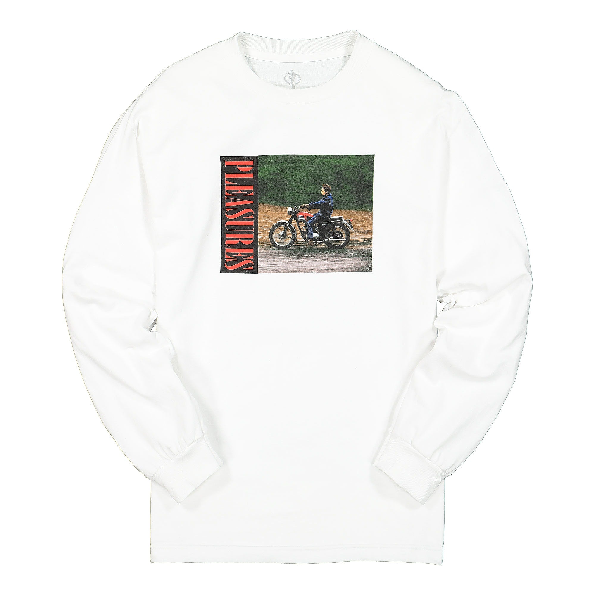 Pleasures Now Ride Sleeve T-Shirt White T-Shirts C19F101007 | Overkill