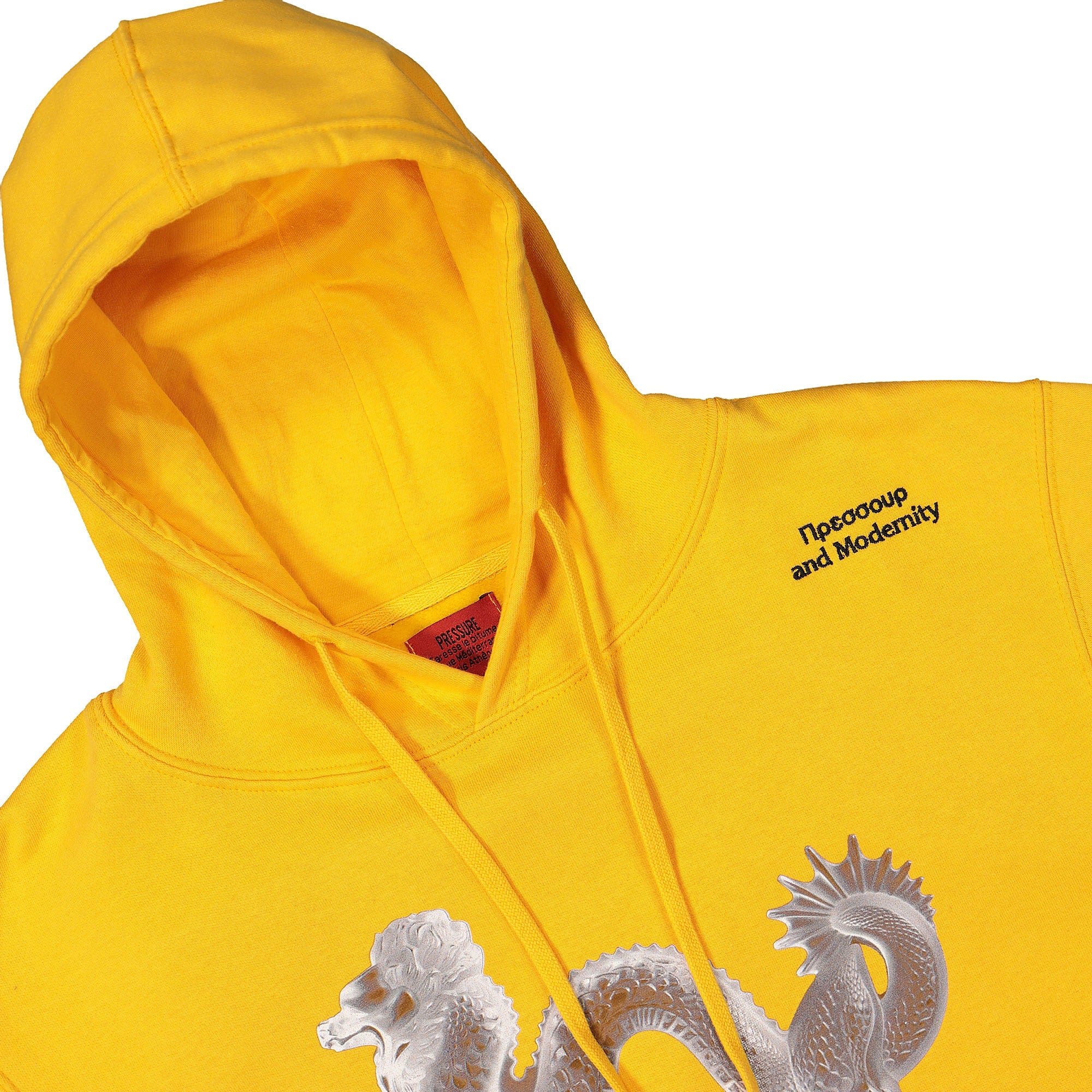 Pressure chinatown hoodie Mustard Hoodies Close-up | Overkill