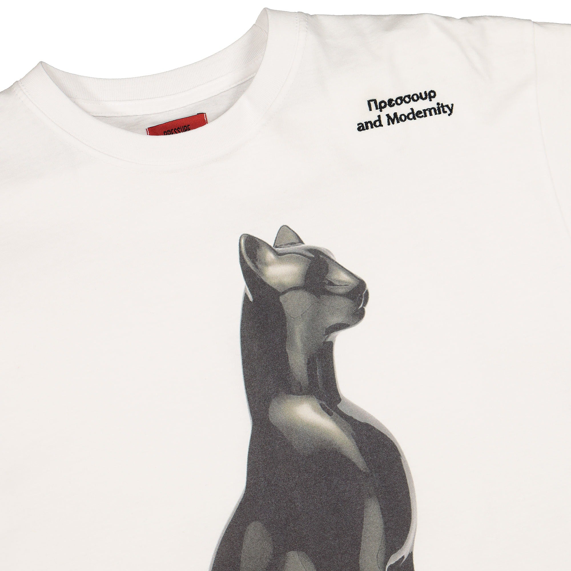 Pressure chat noir t-shirt White Shirts Close-up | Overkill