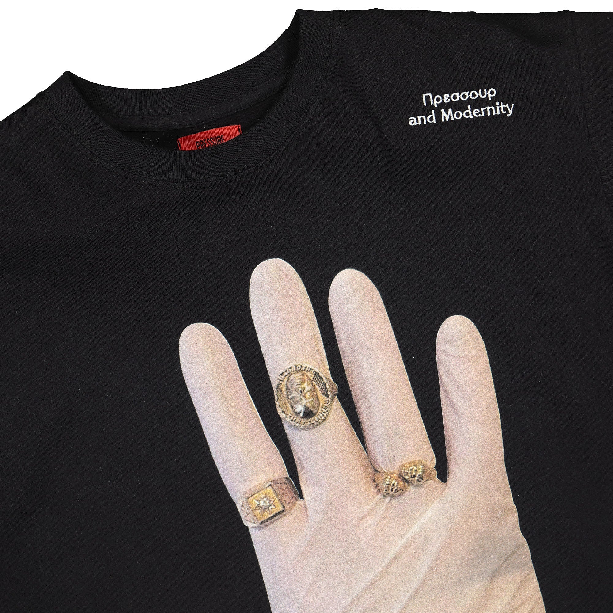 Pressure silence t-shirt Black T-Shirts Close-up | Overkill