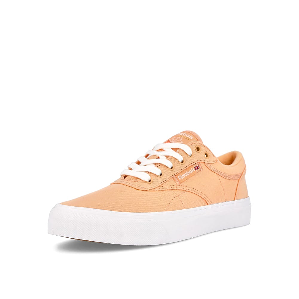 Reebok wmns club c coast Aura Orange-Aura Orange-Footwear White Sneakers Close Up | Overkill