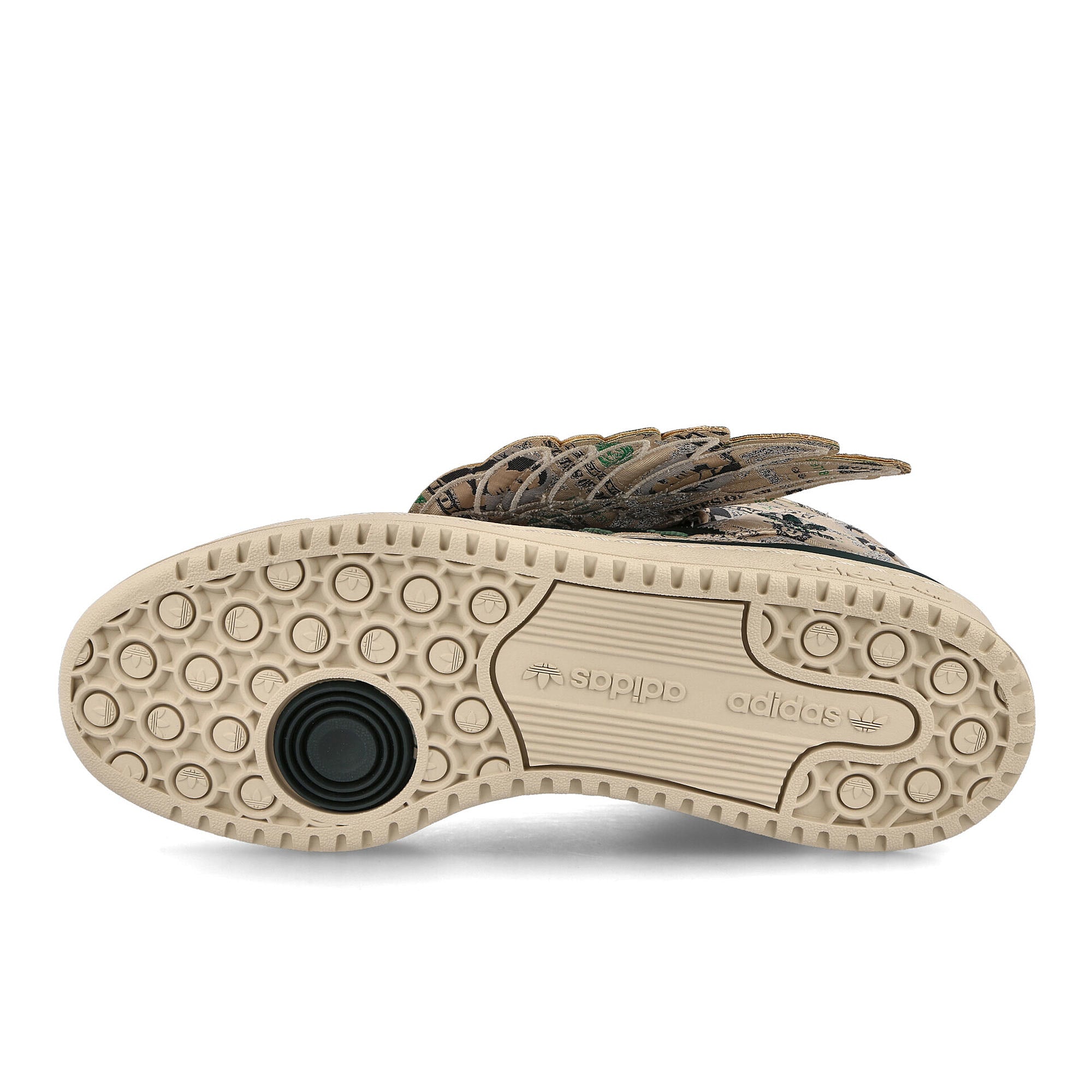 adidas Jeremy Scott x adidas Forum Wings 1.0 Money Clear Brown / Green Night F17 / Clear Brown Detail view 2 | Overkill