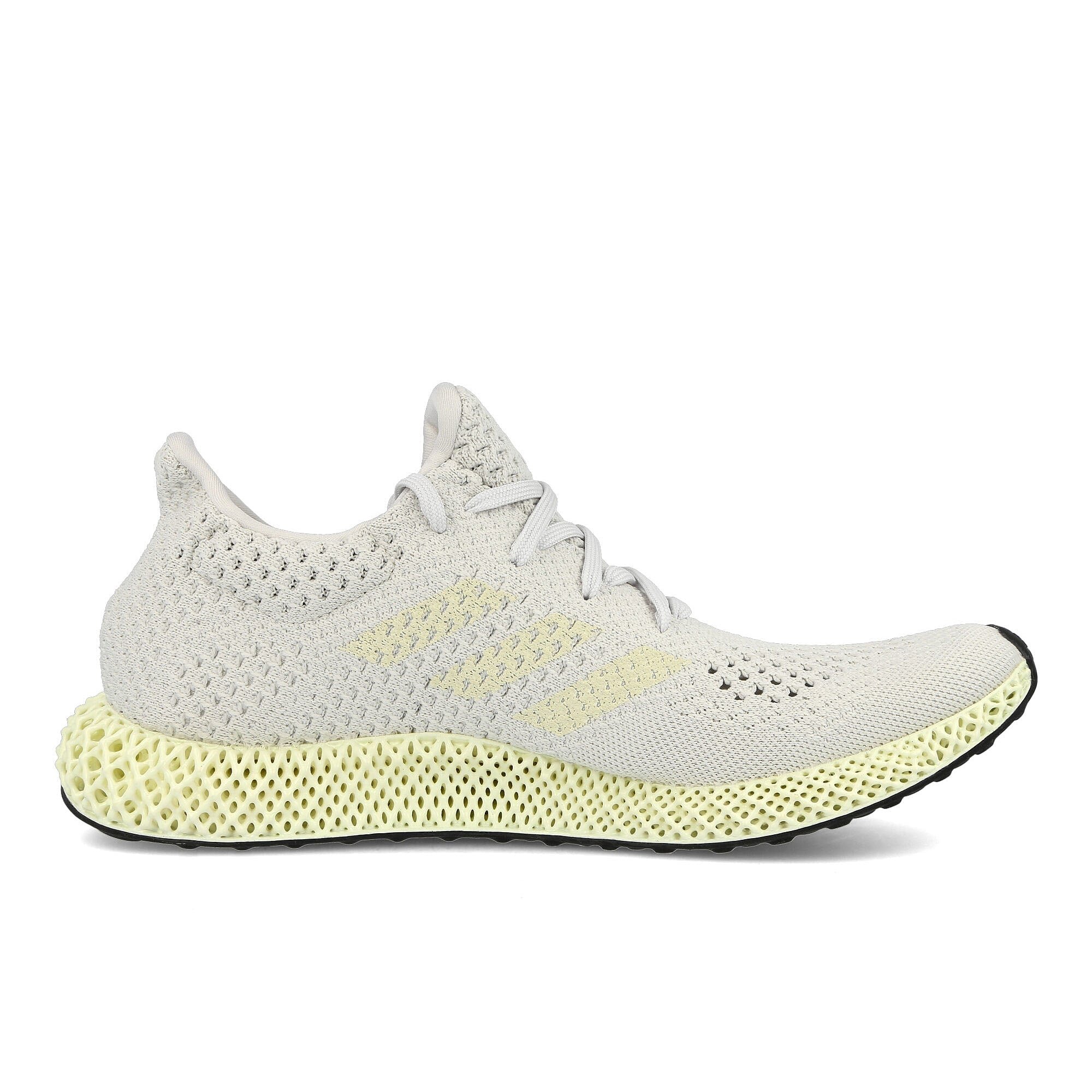 adidas 4d futurecraft Crystal White-Chalk White-Core Black Low Top Sneakers Silhouette | Overkill