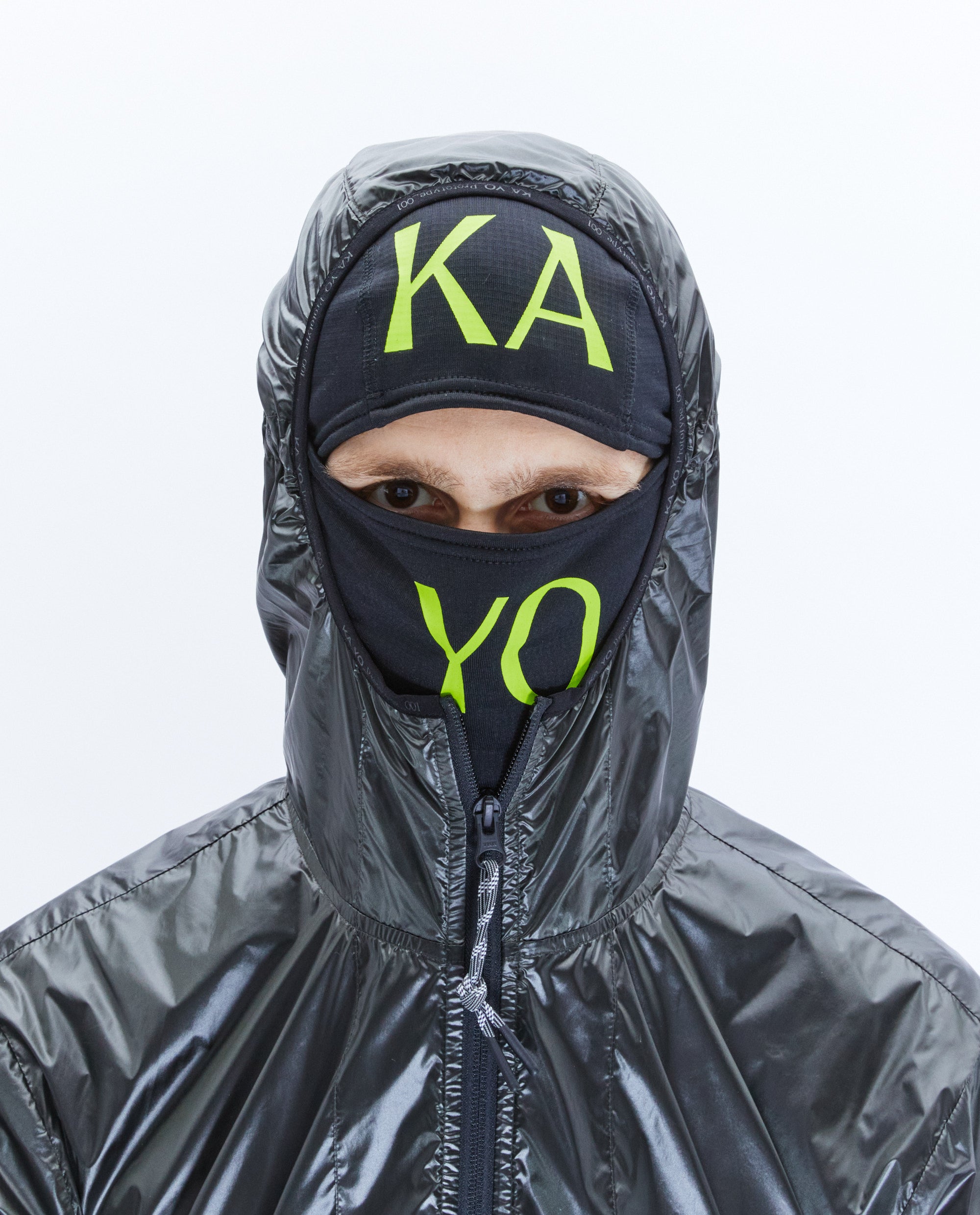 KA_YO_Prototype Balaclava Microfleece Lime Balaclavas Close-up | Overkill