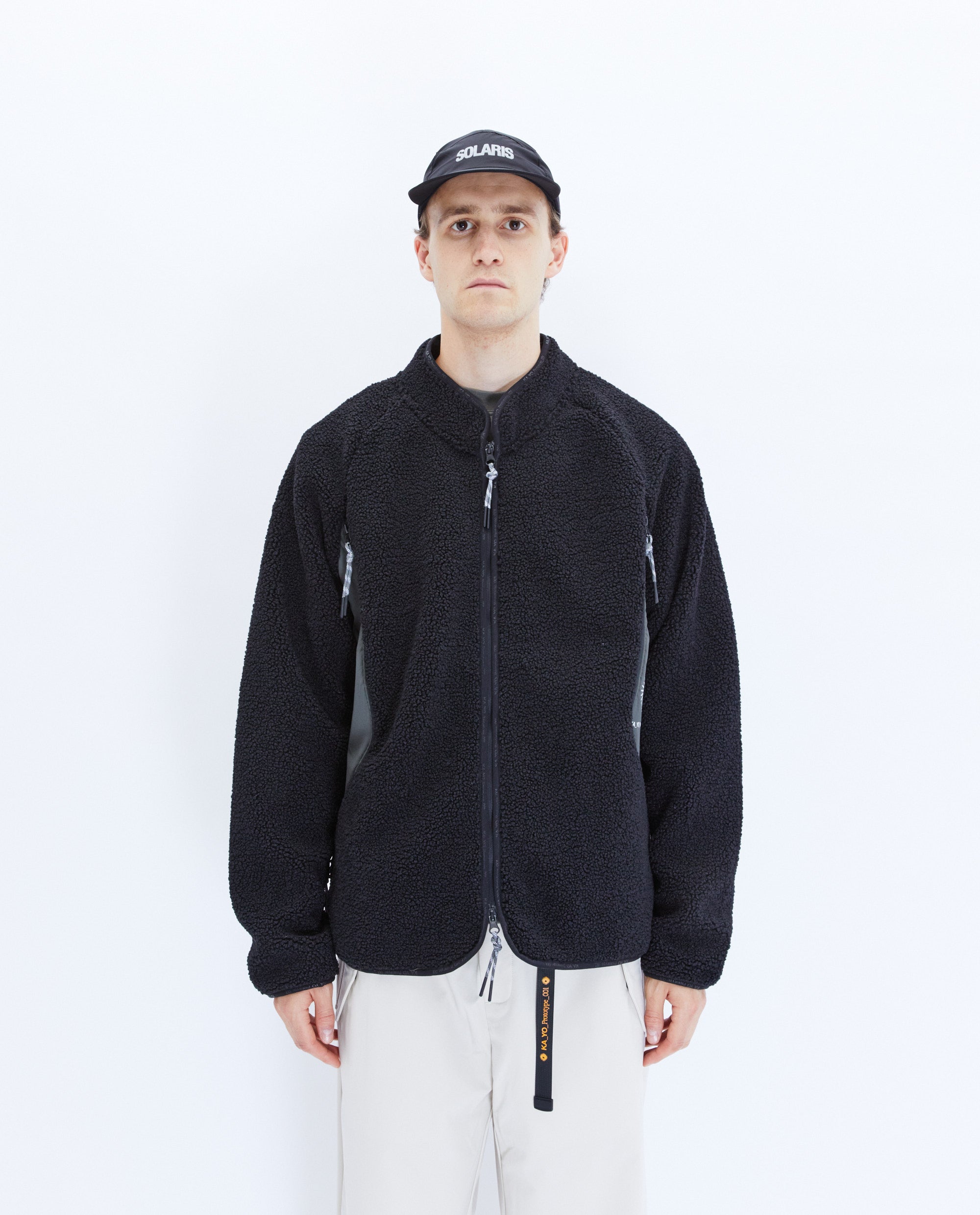 KA_YO_Prototype Pile Fleece Jacket Black Fleece Jackets Close-up | Overkill