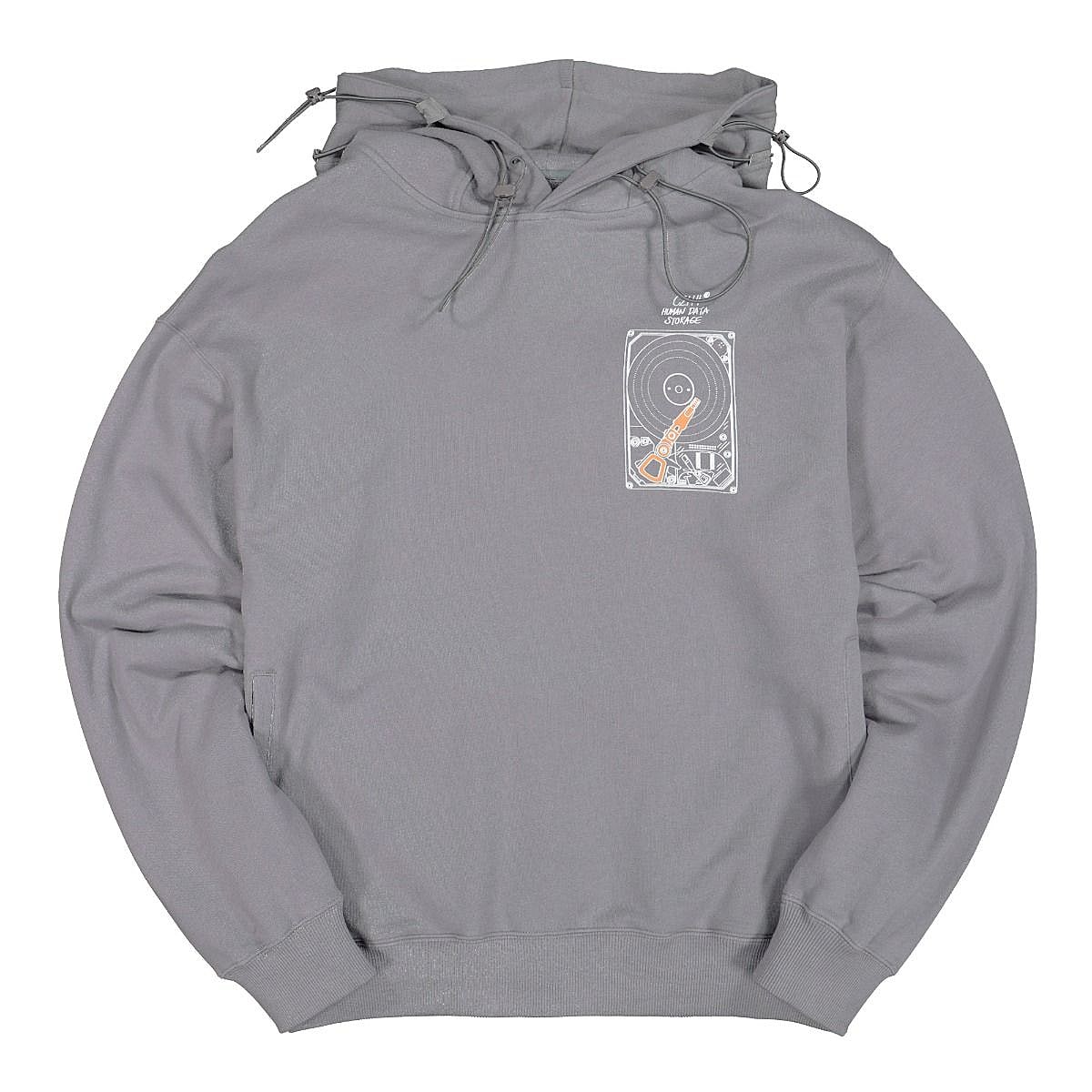 C2H4 human data storage blueprint hoodie Slate Gray Hoodies R000-024 | Overkill