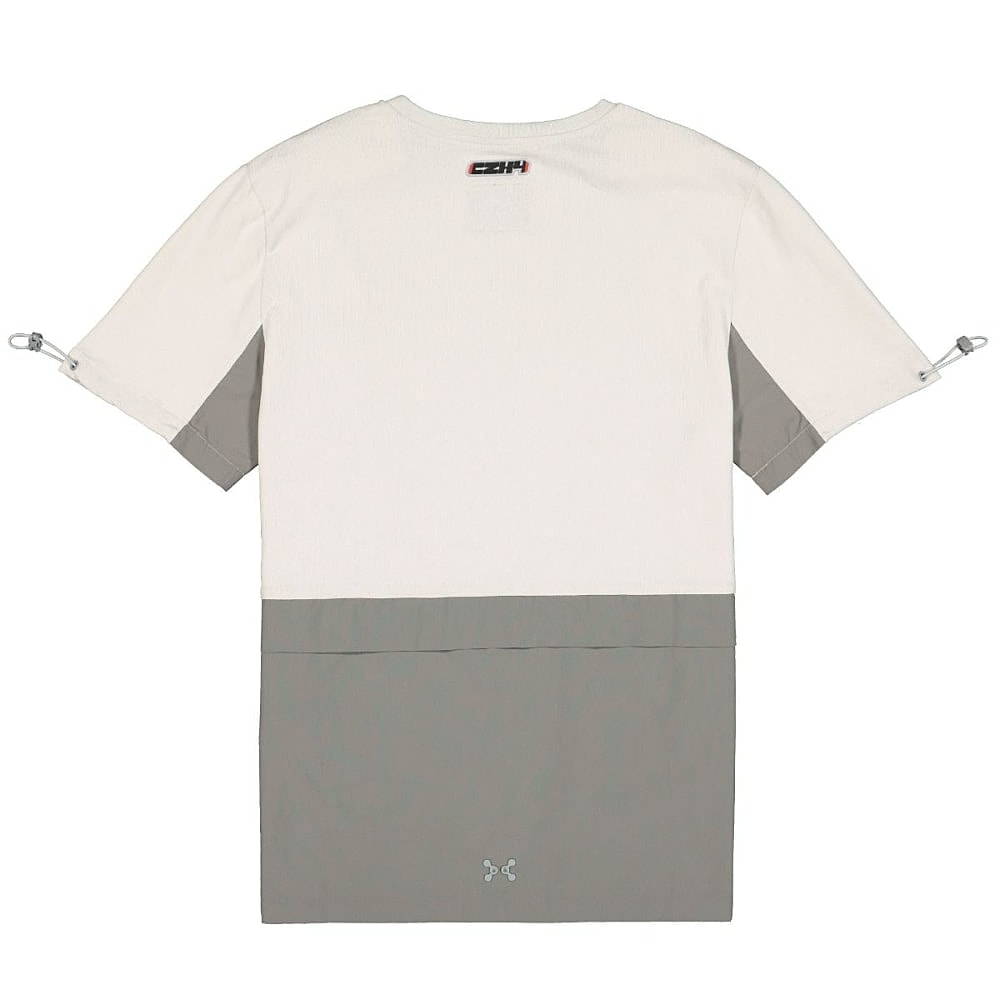 C2H4 panelled pockets t-shirt White T-Shirts Material | Overkill