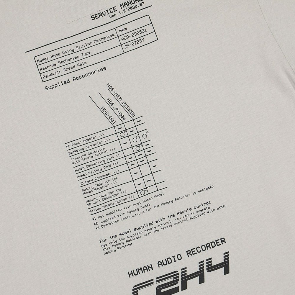 C2H4 instruction print t-shirt Slate Gray T-Shirts Detailfoto | Overkill