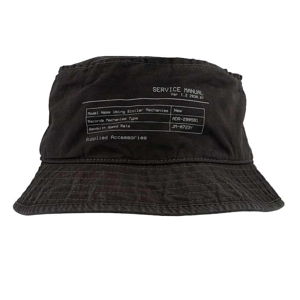 C2H4 instruction print bucket hat Slate Gray Bucket Hats R000-083 | Overkill