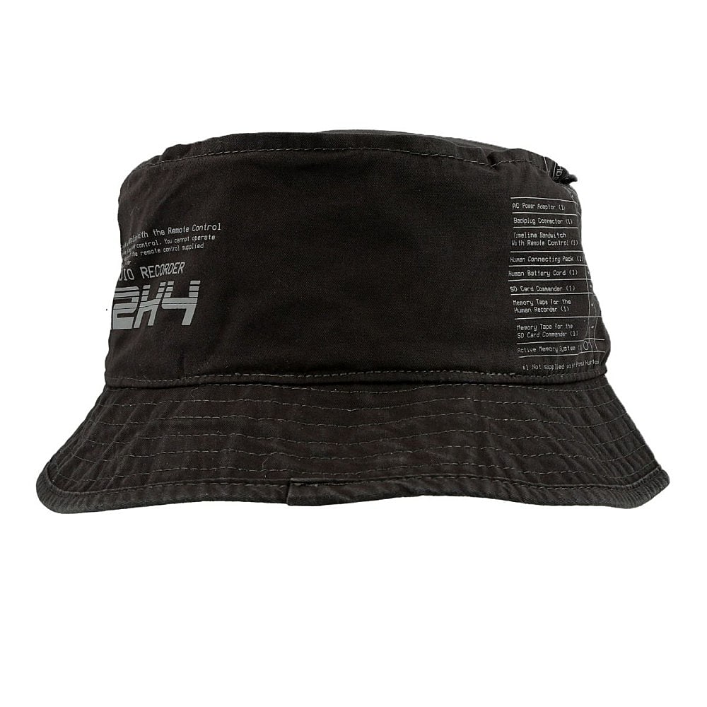 C2H4 instruction print bucket hat Slate Gray Bucket Hats Material | Overkill