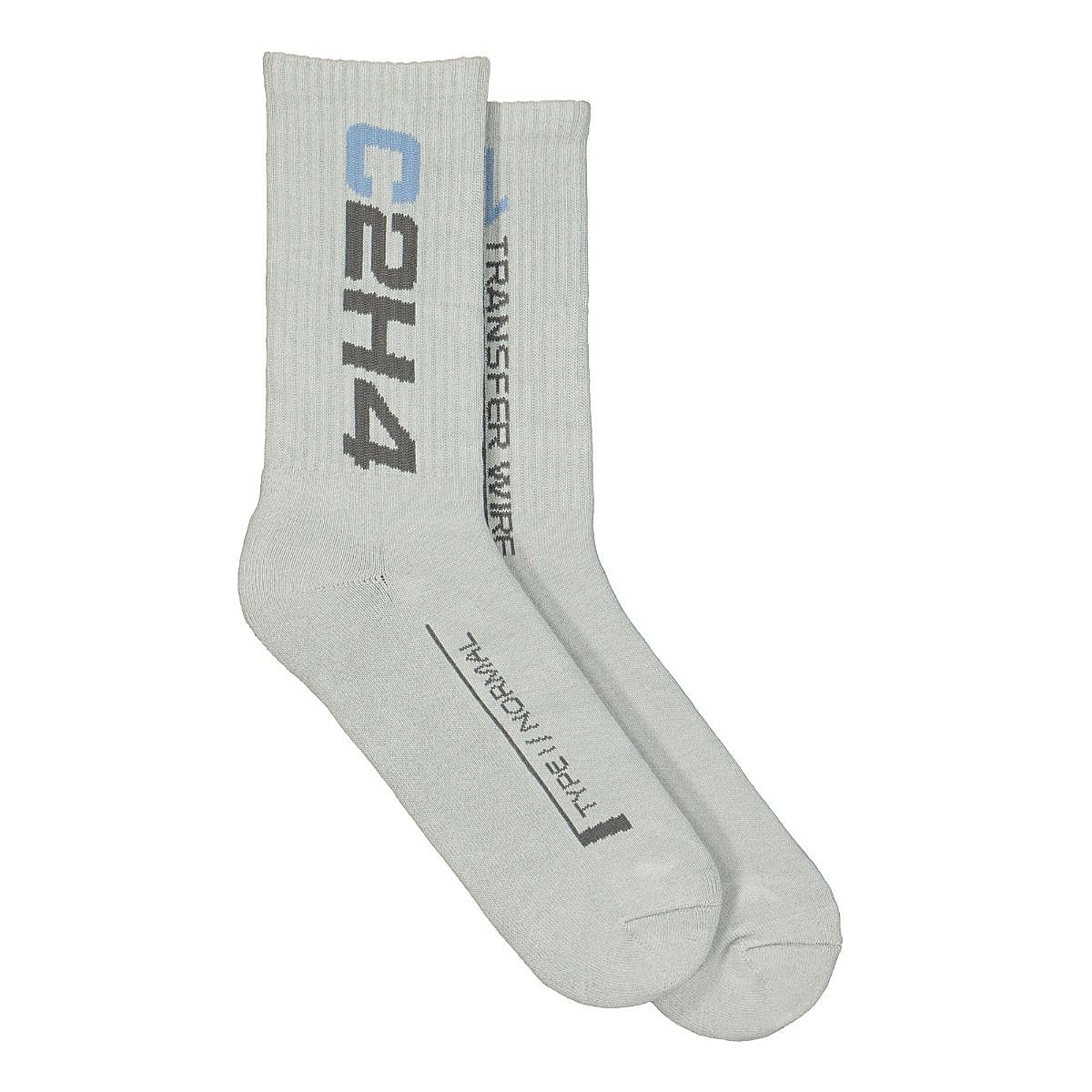 C2H4 logo sock Opal Gray Socks R000-097 | Overkill