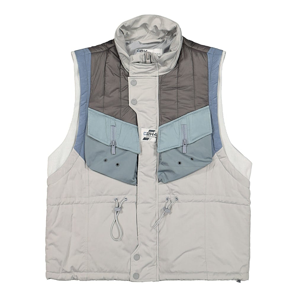 C2H4 memory supervisor panelled quilted gilet Gray Vests R001-B022 | Overkill