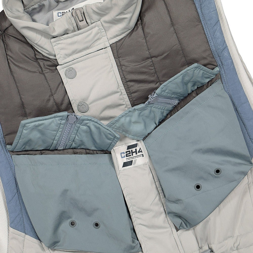 C2H4 memory supervisor panelled quilted gilet Gray Vests Detailfoto | Overkill