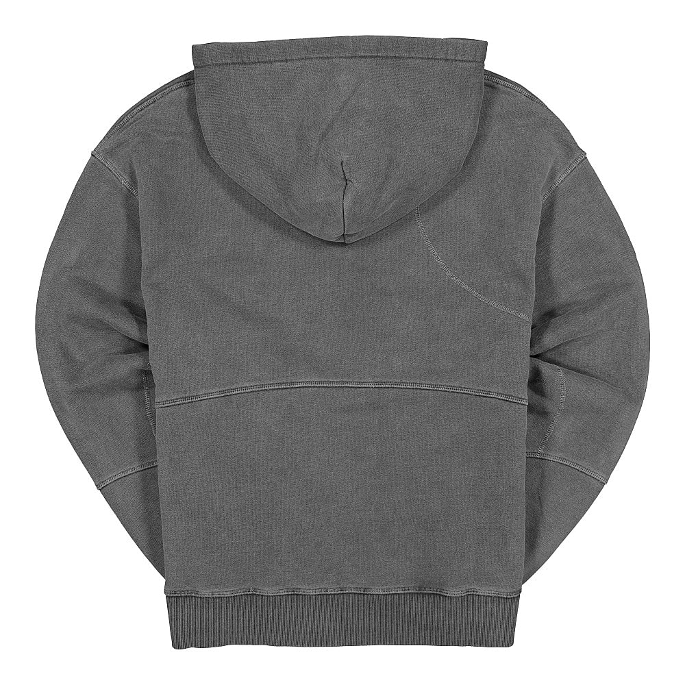 C2H4 cold-dye panelled hoodie Dark Gray Hoodies Material | Overkill