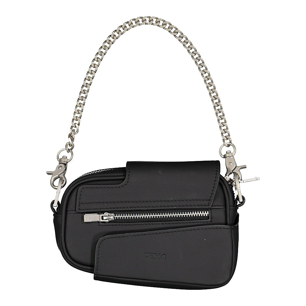 C2H4 nebula leather shoulder bag Aerolite Black Shoulder & Cross Body Bags Material | Overkill