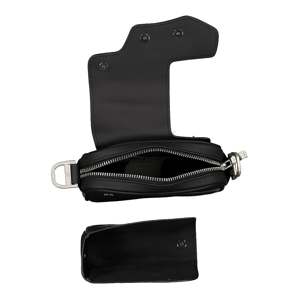 C2H4 nebula leather shoulder bag Aerolite Black Shoulder & Cross Body Bags Detail view 1 | Overkill