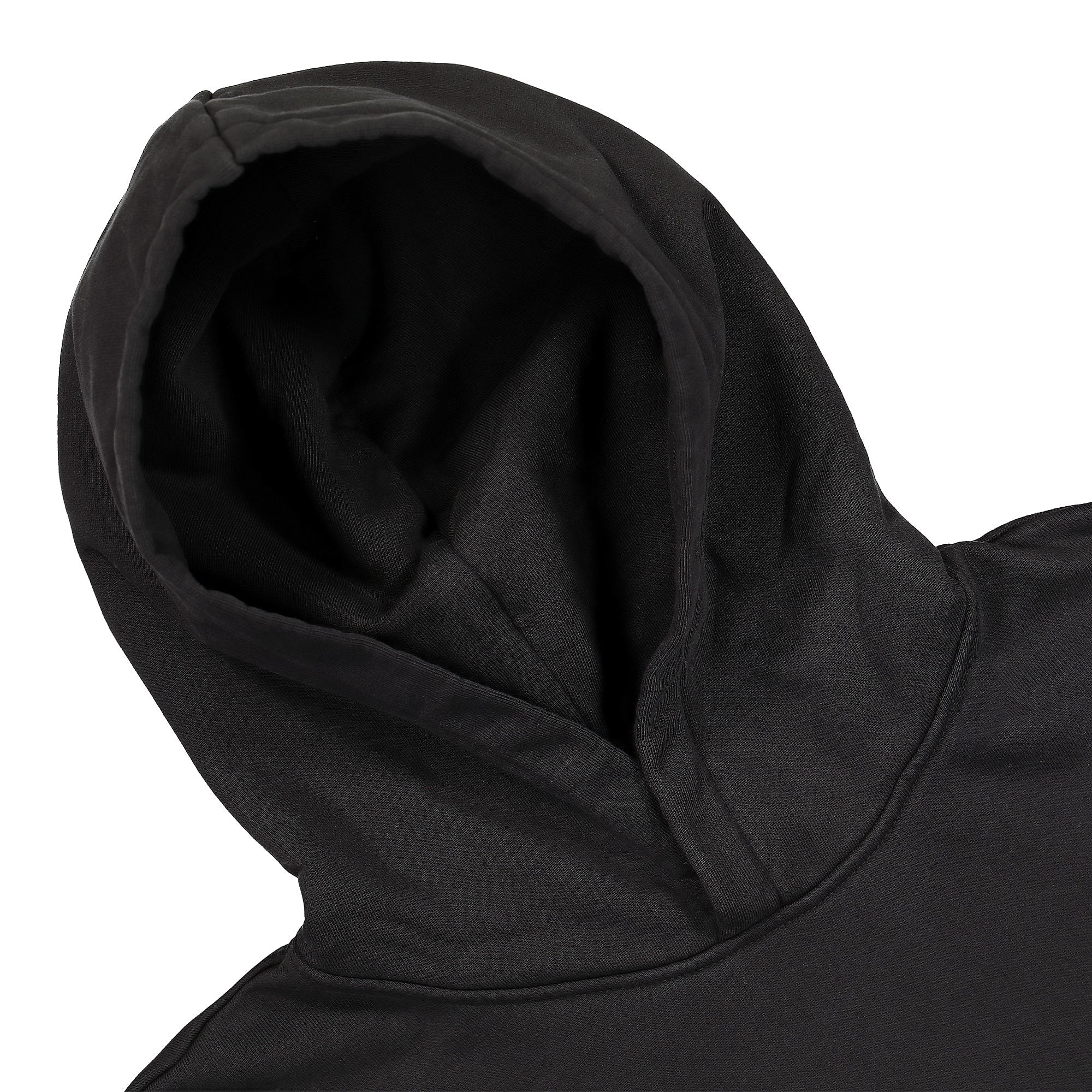 C2H4 coherence double layer hoodie Graphite Gray Hoodies Close-up | Overkill