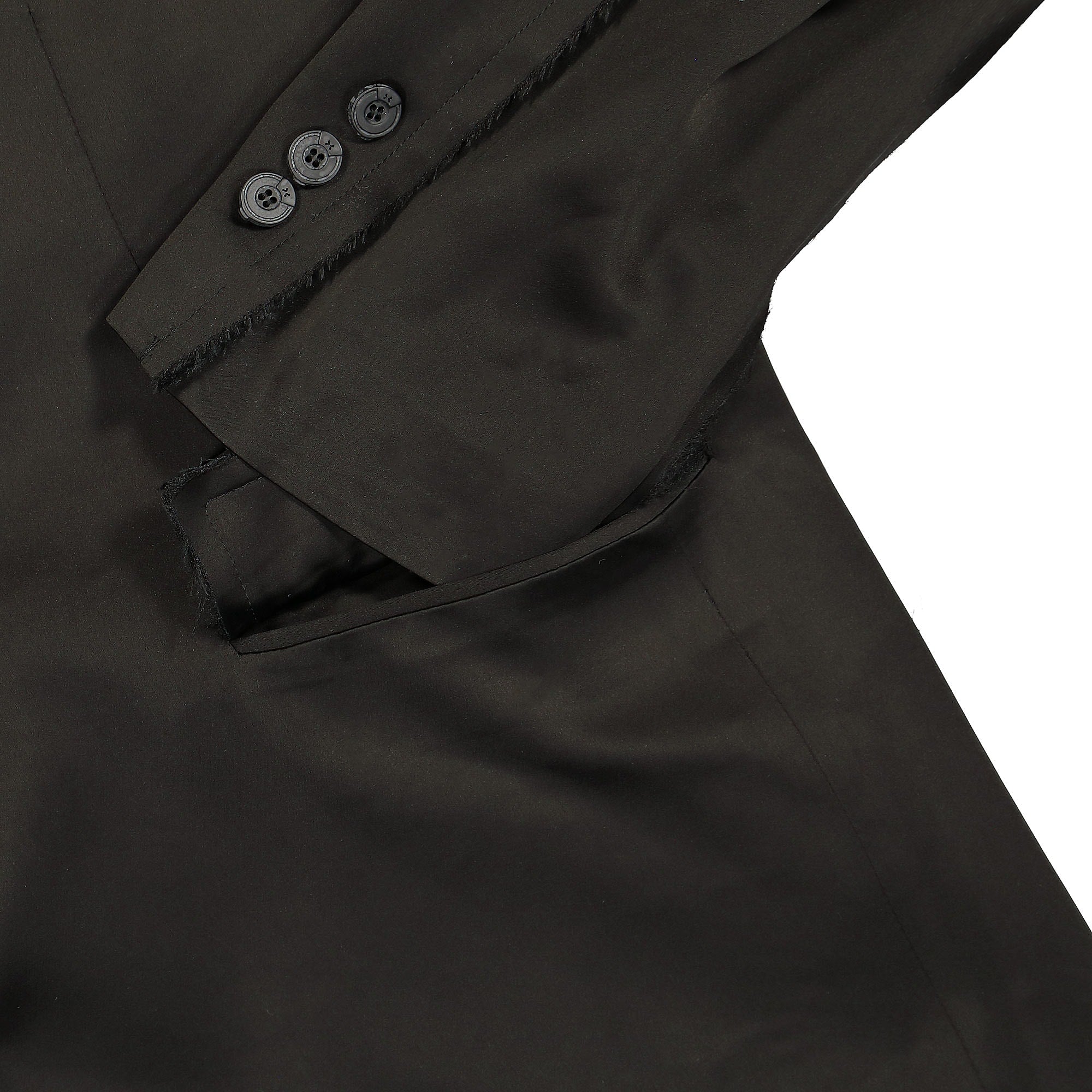 C2H4 inside-out panelled smoke tailored jacket Solemn Black Jackets Detailfoto | Overkill