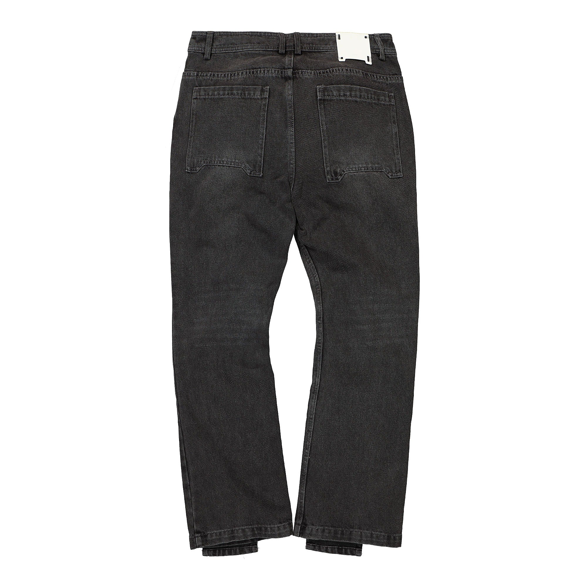 C2H4 layered flappy jeans Faded Black Jeans Material | Overkill
