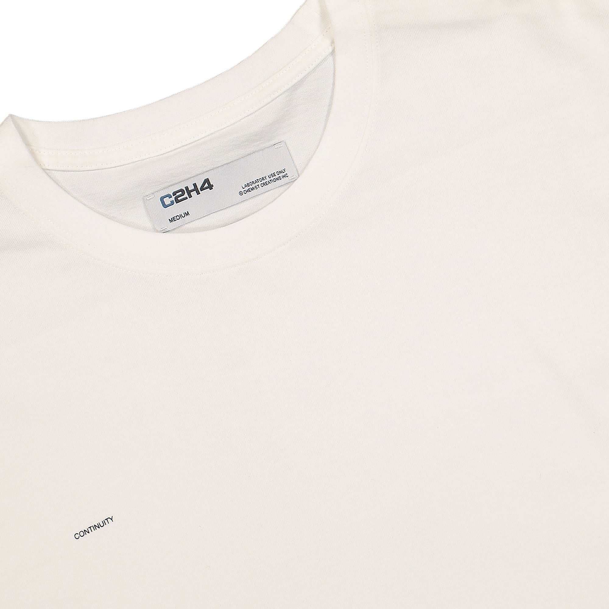 C2H4 spiral interspace print t-shirt White T-Shirts Close-up | Overkill