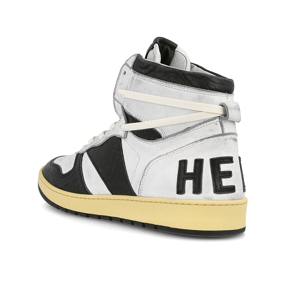 Rhude rhecess hi classic White-Black Sneakers Material | Overkill