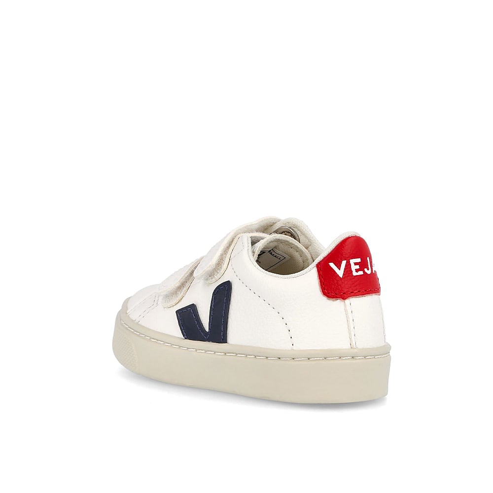 Veja small esplar velcro chromefree Extra White-Nautico Pekin Low Top Sneakers Material | Overkill