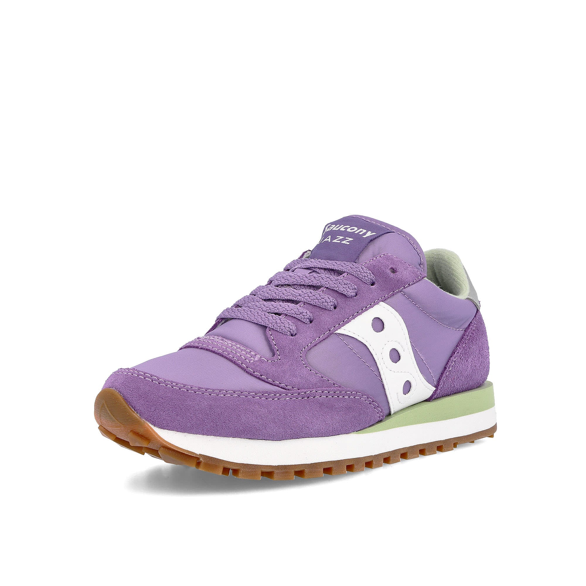 Saucony wmns jazz original Violet-White Low Top Sneakers Close Up | Overkill